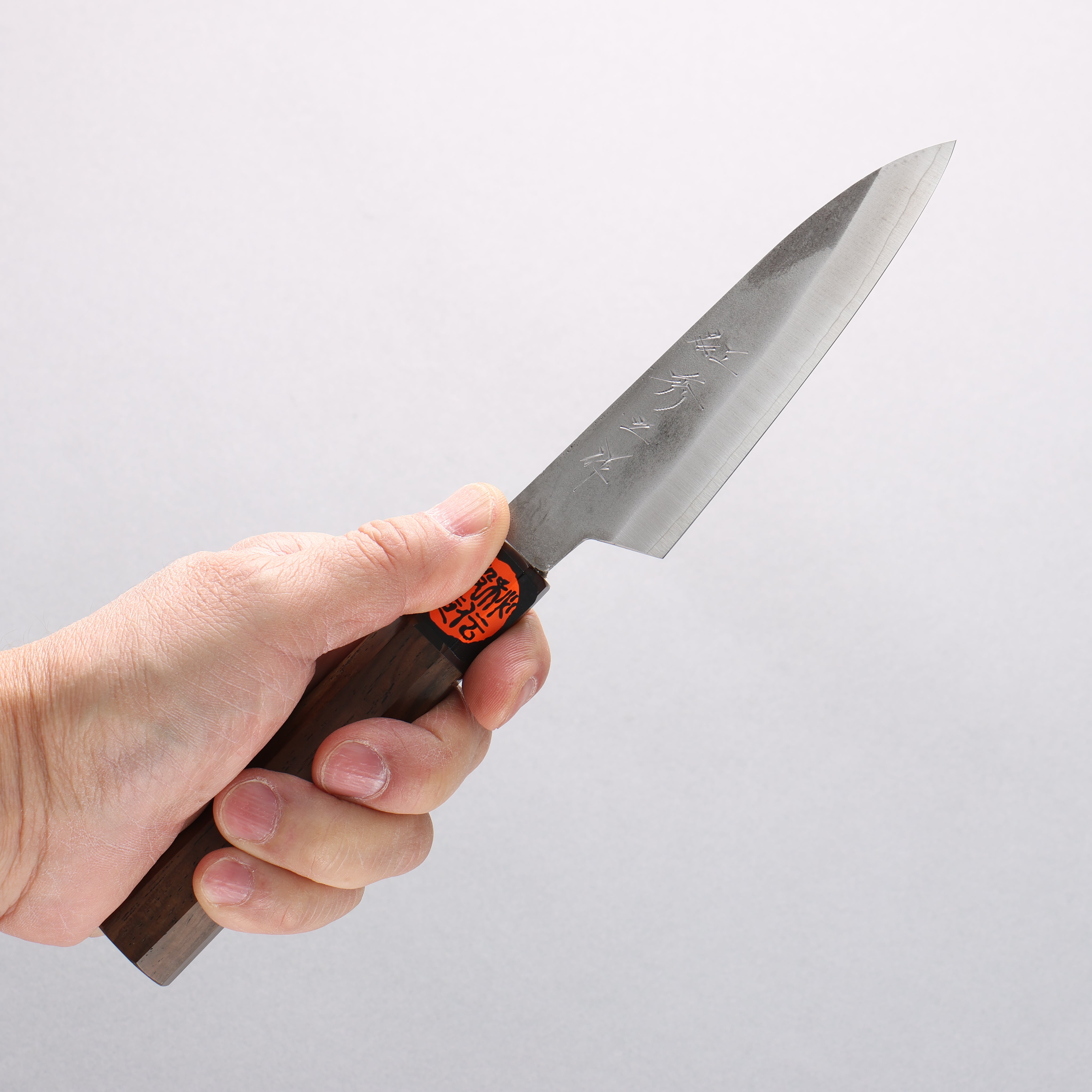 Shigeki Tanaka Silver Steel No.3 Nashiji Petty-Utility 120mm Walnut Handle - Japanny - Best Japanese Knife