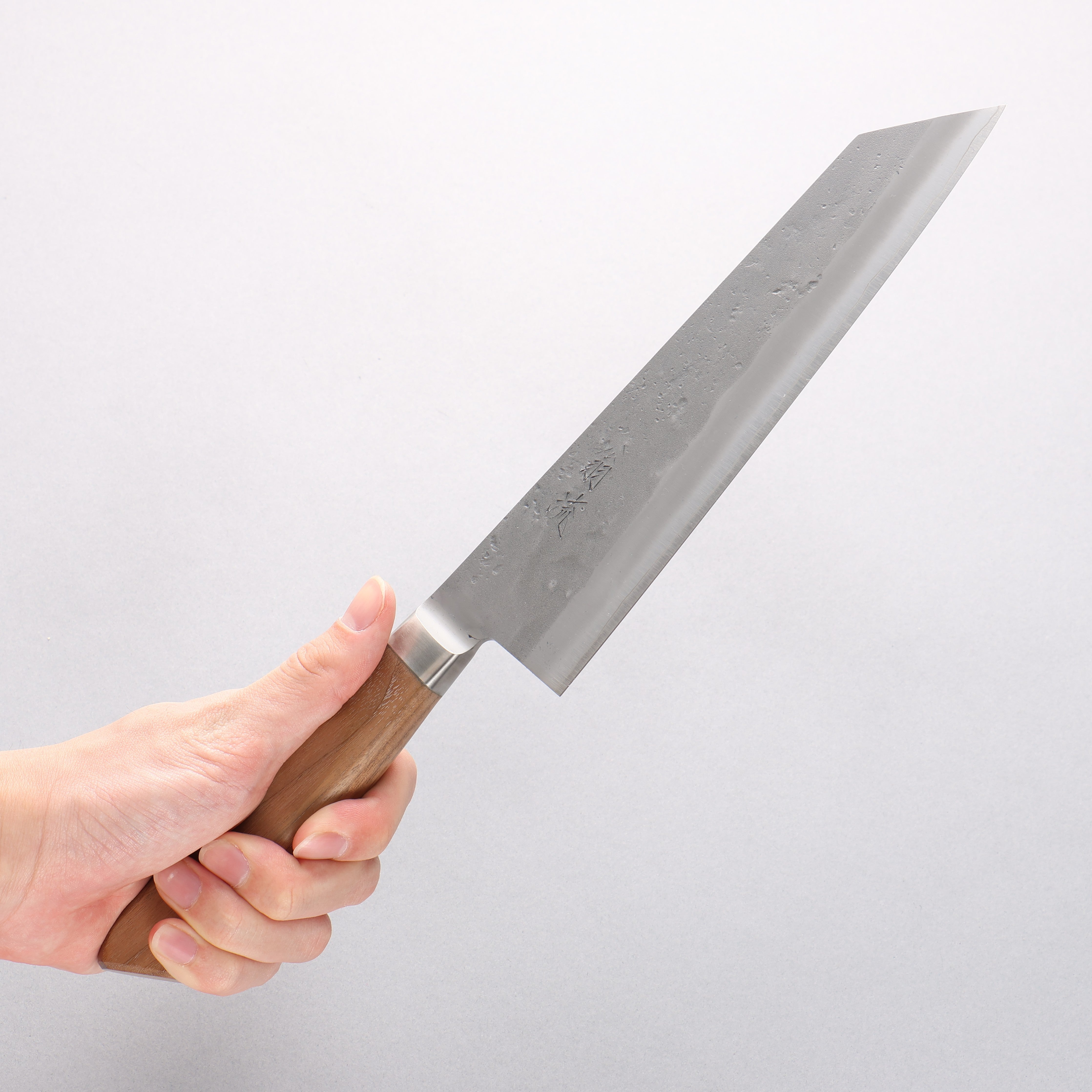 Oul SLD Nashiji Kiritsuke Gyuto 210mm Walnut Handle - Japanny - Best Japanese Knife