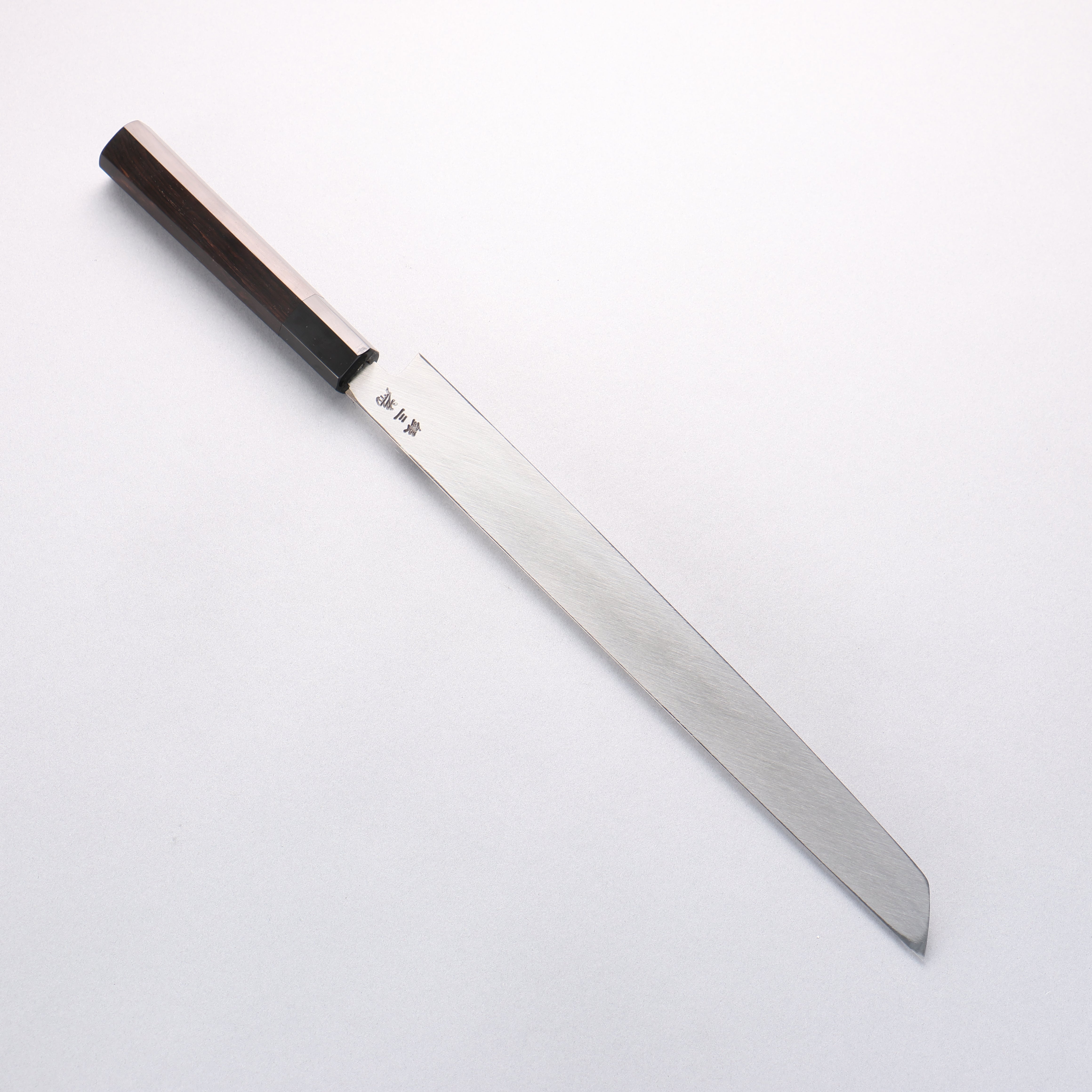 Sakai Takayuki Silver Steel No.3 Sakimaru Takohiki Ebony Wood Handle - Japanny - Best Japanese Knife