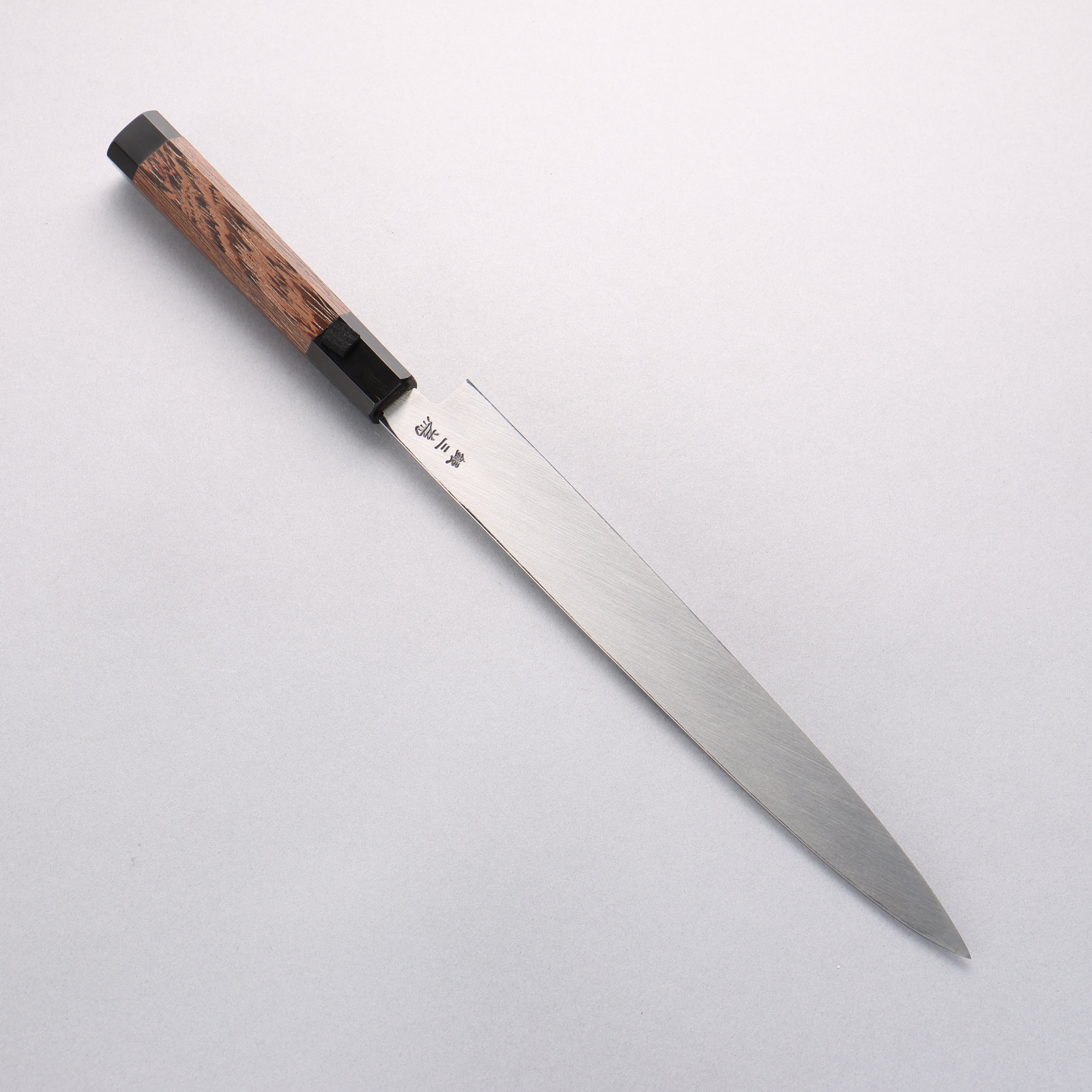 Sakai Takayuki Chef Series Silver Steel No.3 Yanagiba Wenge with Double Water Buffalo Ring Handle - Japanny - Best Japanese Knife