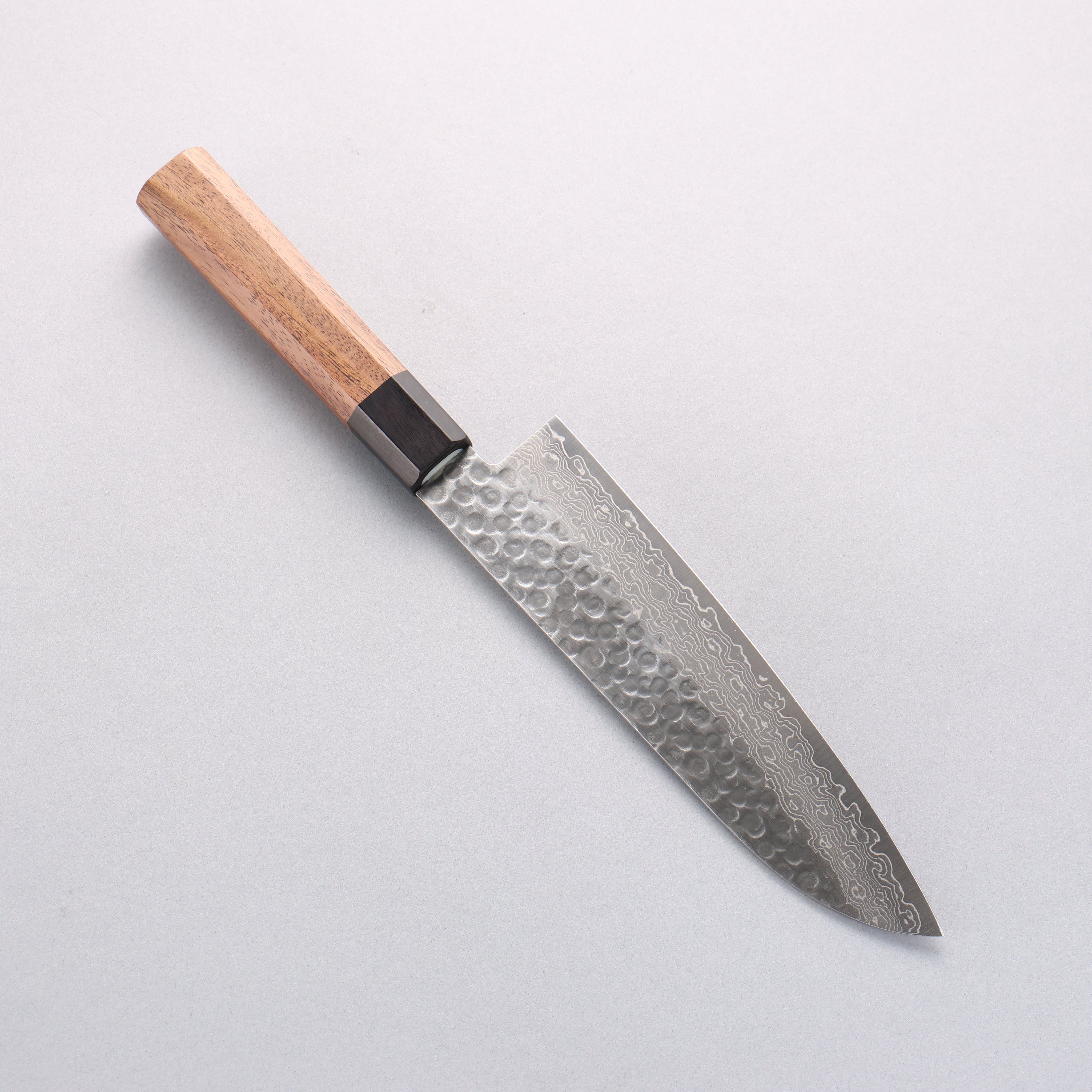 Seisuke AUS10 45 Layer Damascus Santoku 180mm Shitan Handle - Japanny - Best Japanese Knife