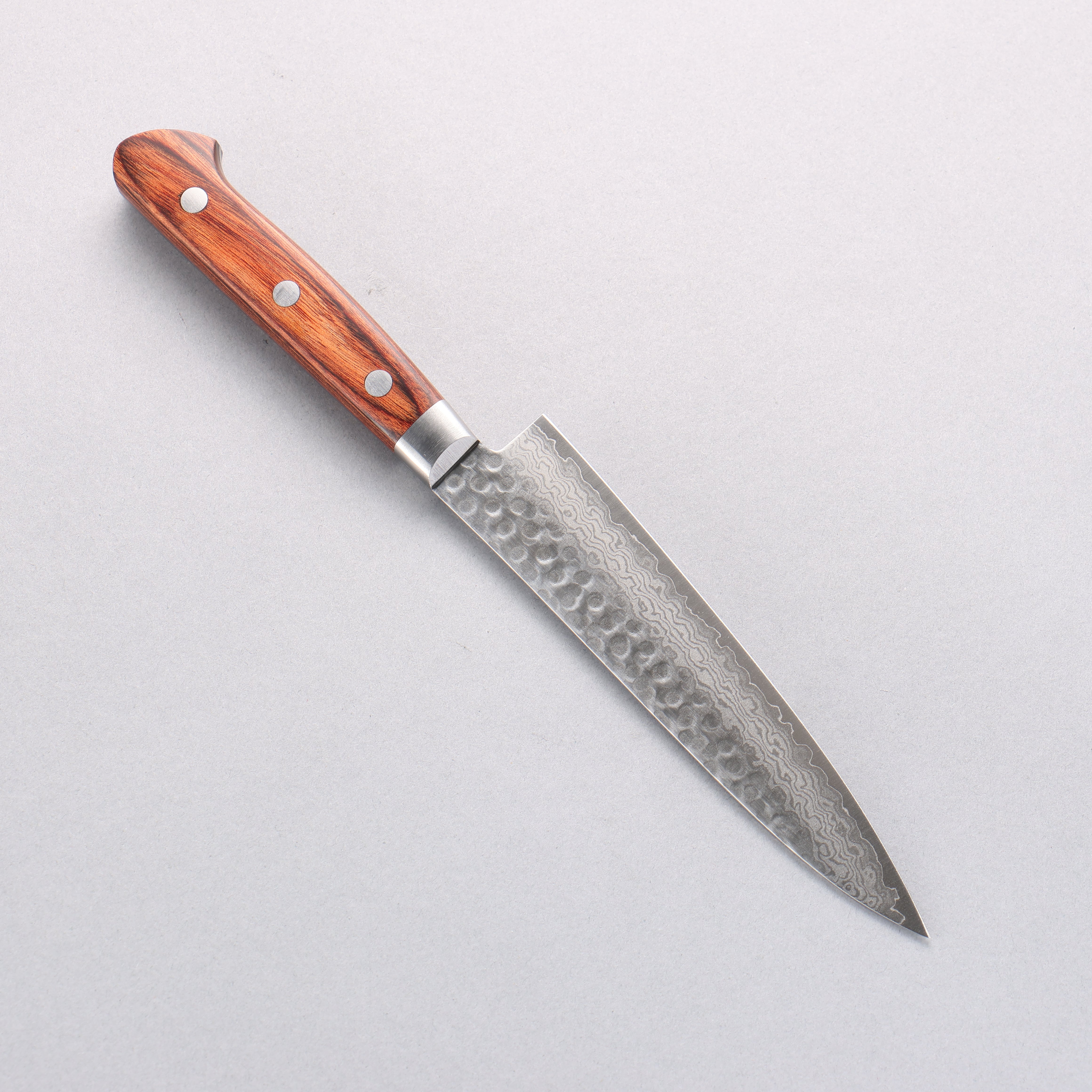 Seisuke VG10 17 Layer Damascus Petty-Utility 135mm Mahogany Handle - Japanny - Best Japanese Knife