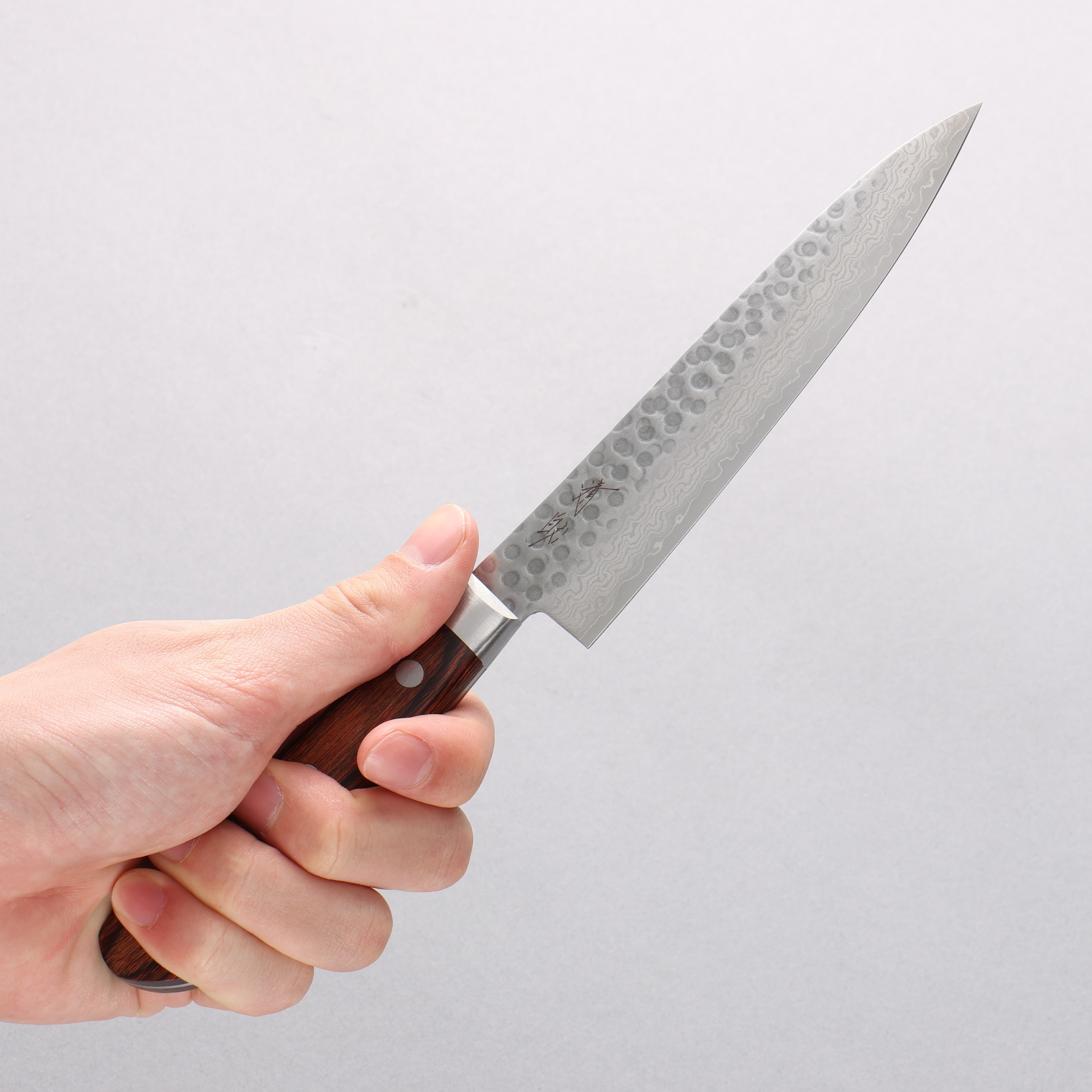 Seisuke VG10 17 Layer Damascus Petty-Utility 135mm Mahogany Handle - Japanny - Best Japanese Knife