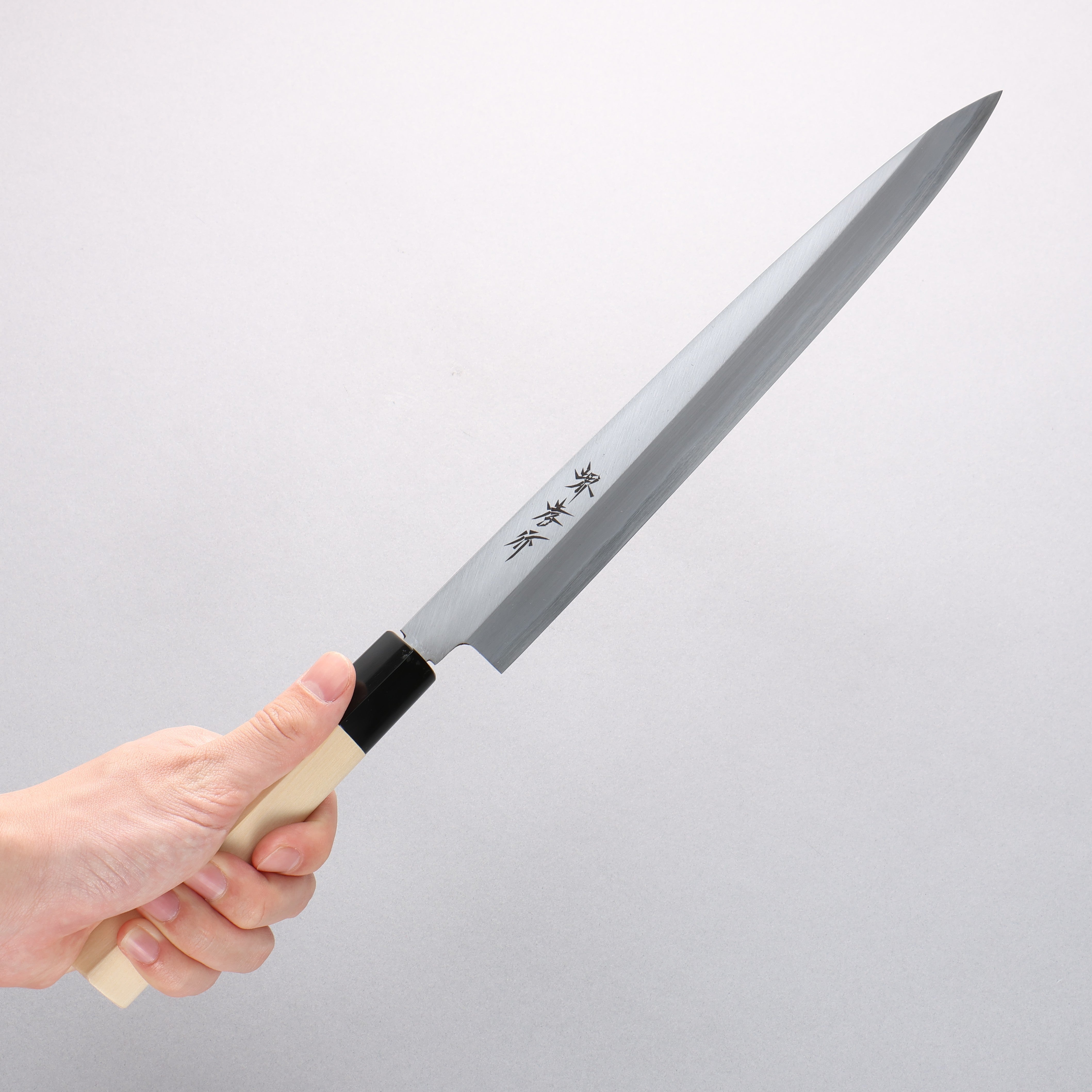 Sakai Takayuki Kasumitogi White Steel Yanagiba Magnolia Handle - Japanny - Best Japanese Knife