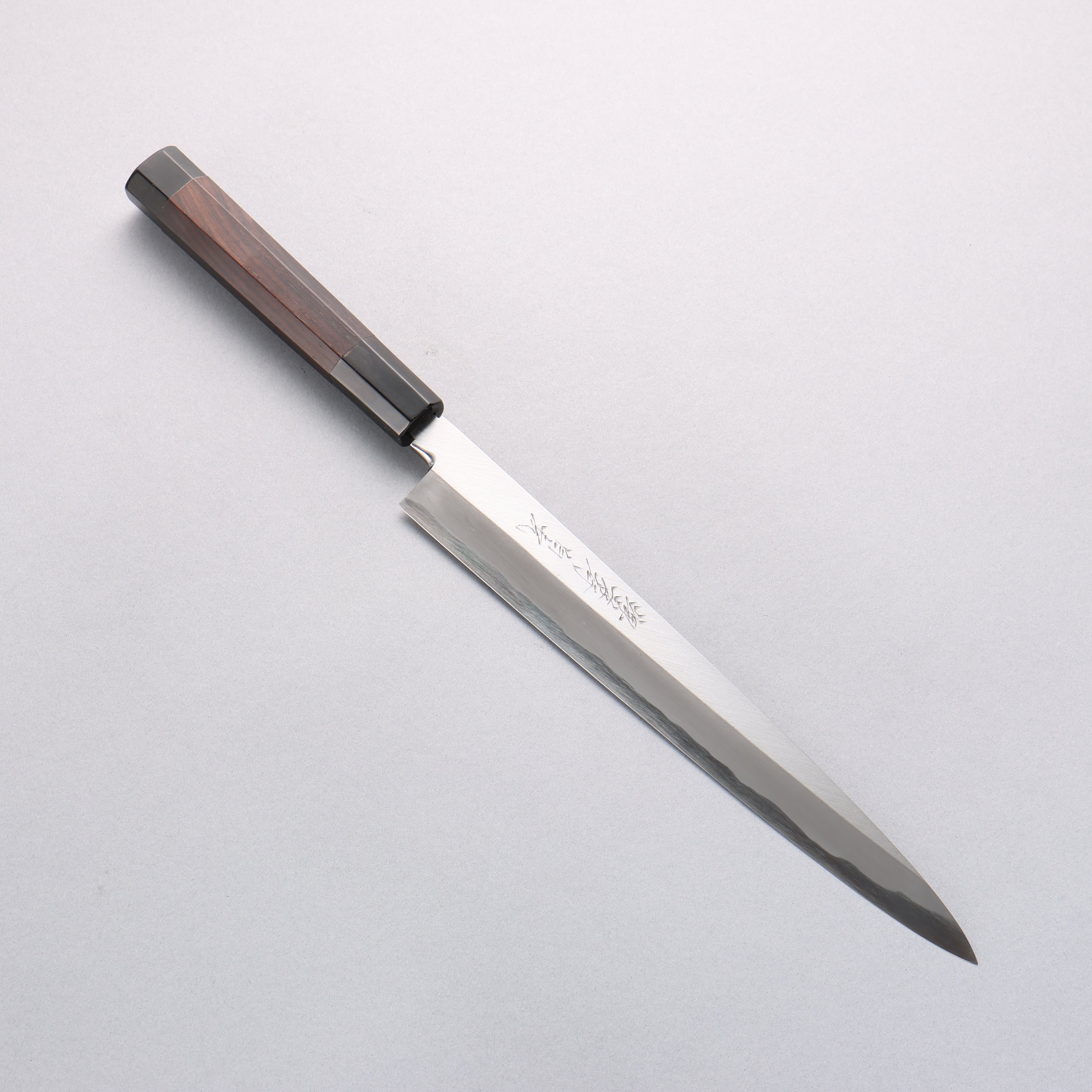 Sakai Takayuki Byakko White Steel No.1 Yanagiba Ebony Wood Handle - Japanny - Best Japanese Knife