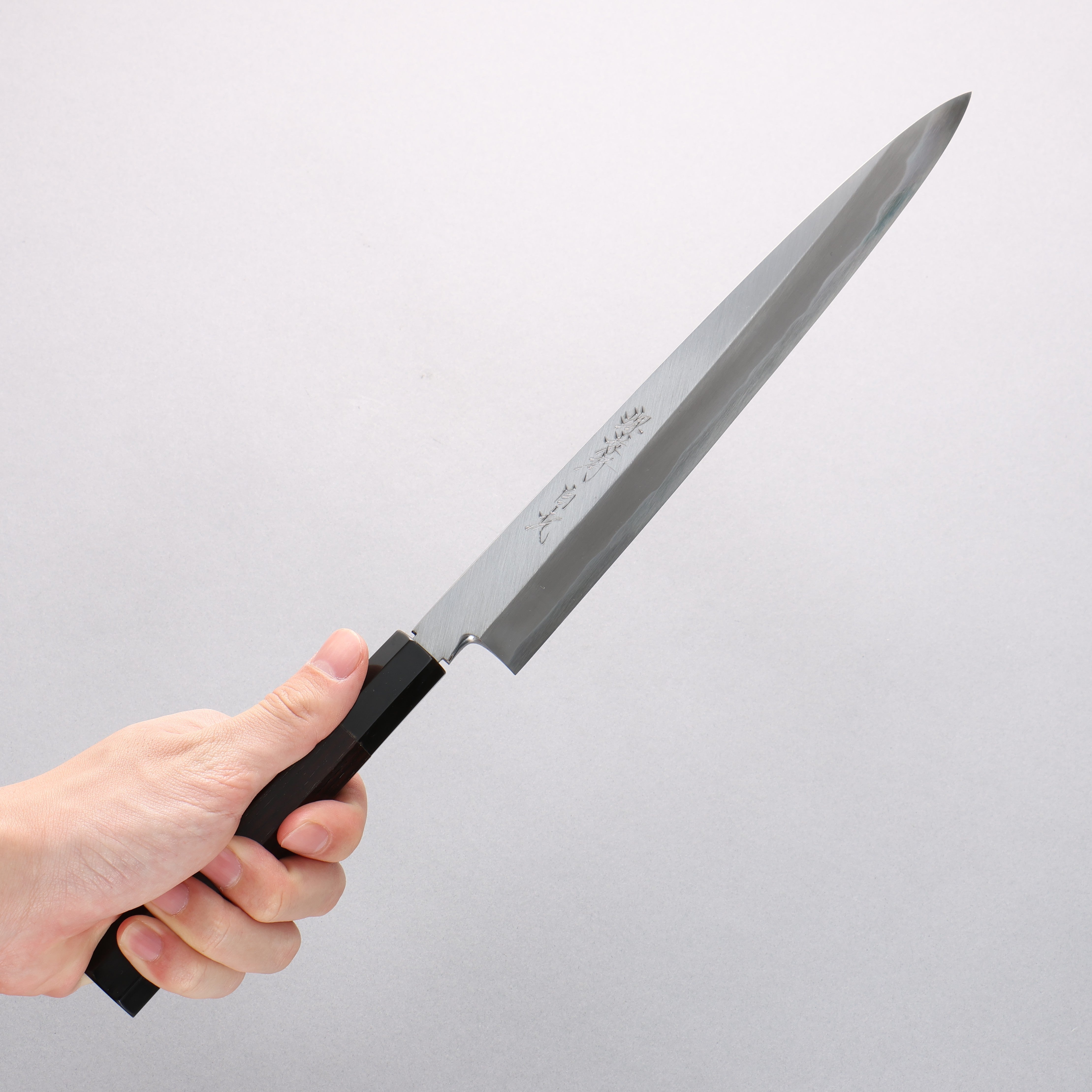 Sakai Takayuki Byakko White Steel No.1 Yanagiba Ebony Wood Handle - Japanny - Best Japanese Knife