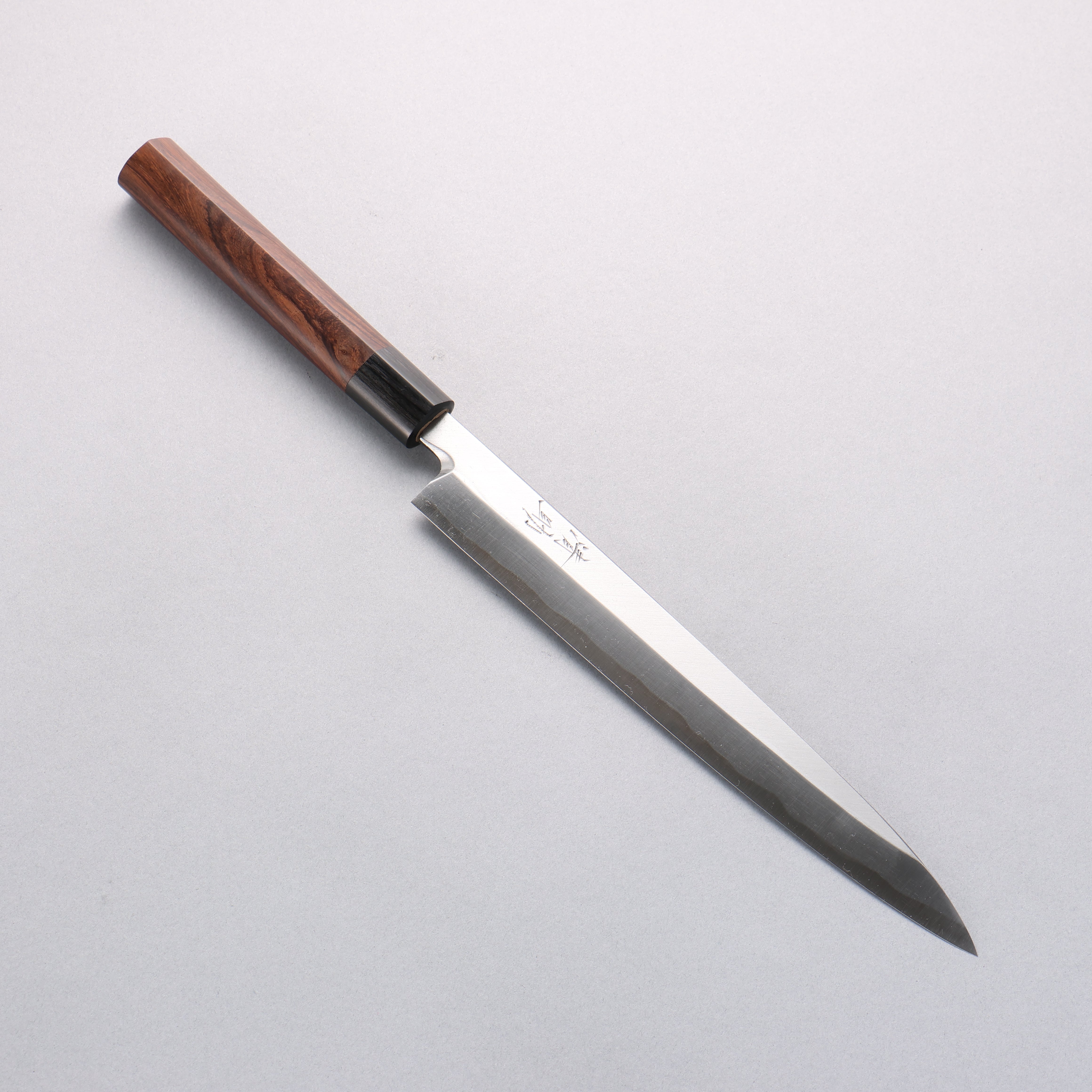Seisuke Blue Steel Kasumitogi Yanagiba 240mm Rosewood Handle - Japanny - Best Japanese Knife
