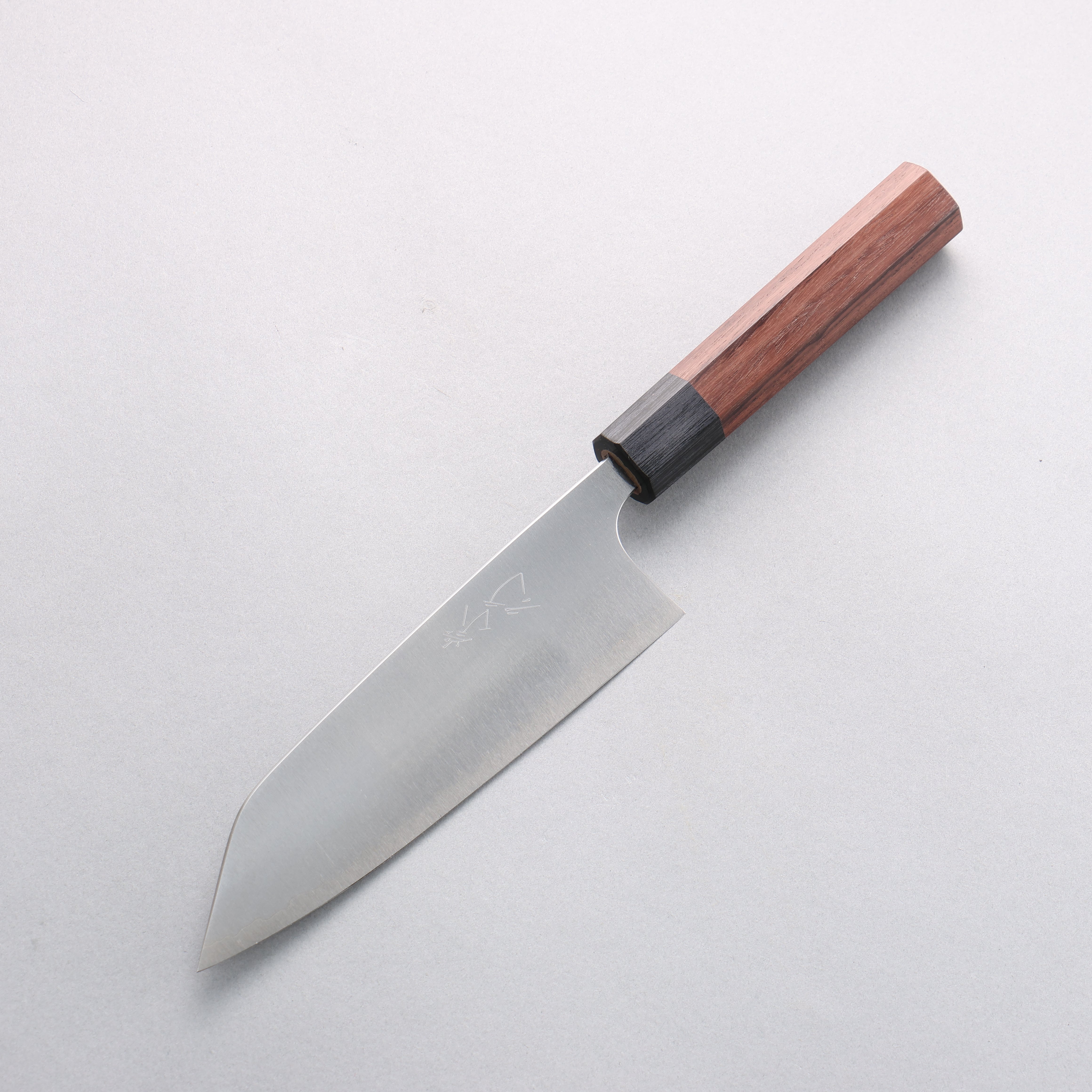 Shibata Takayuki Koutetsu Blue Super Santoku 165mm Rosewood Handle - Japanny - Best Japanese Knife