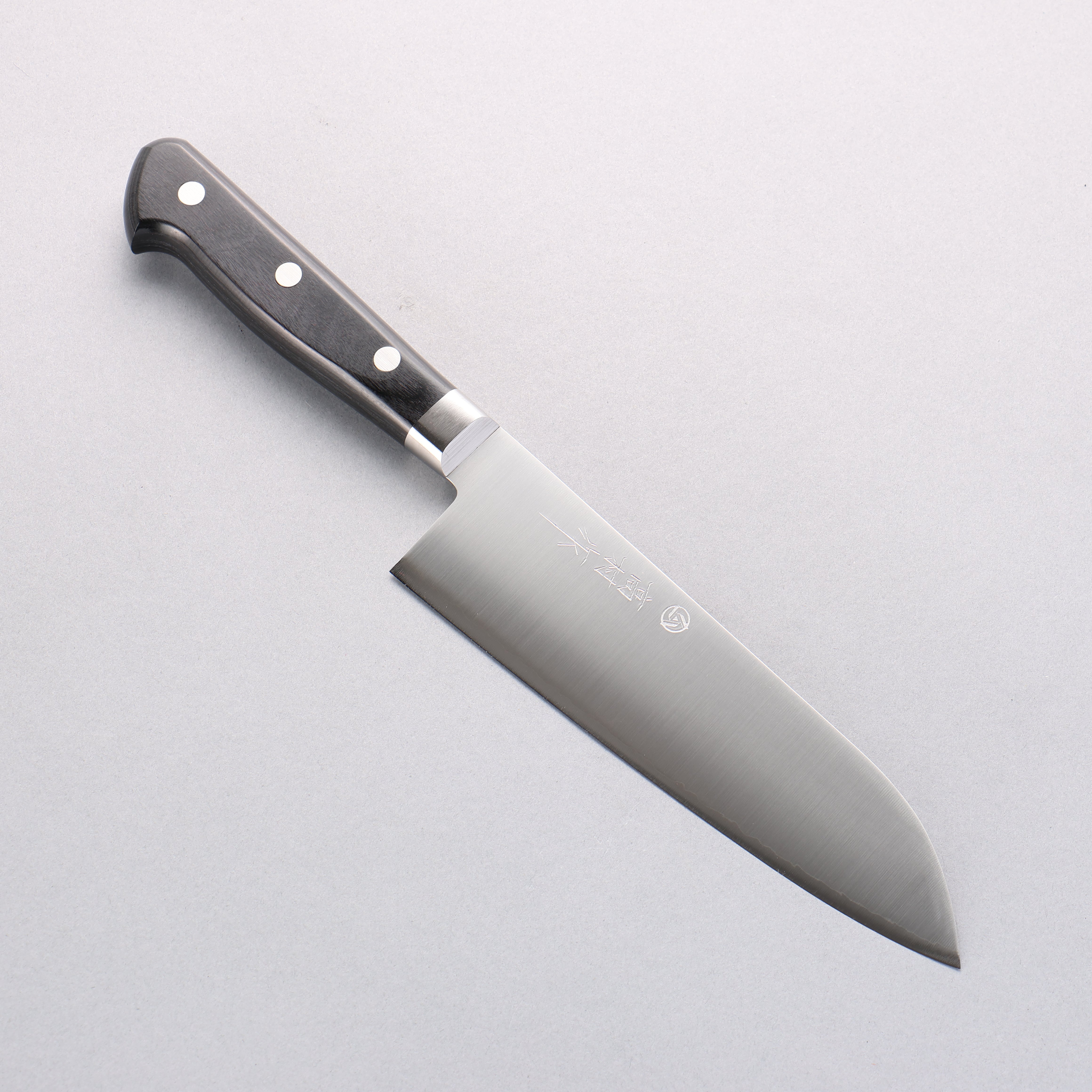 Takamura Knives VG10 Migaki Finished Santoku 170mm Black Pakka wood Handle - Japanny - Best Japanese Knife