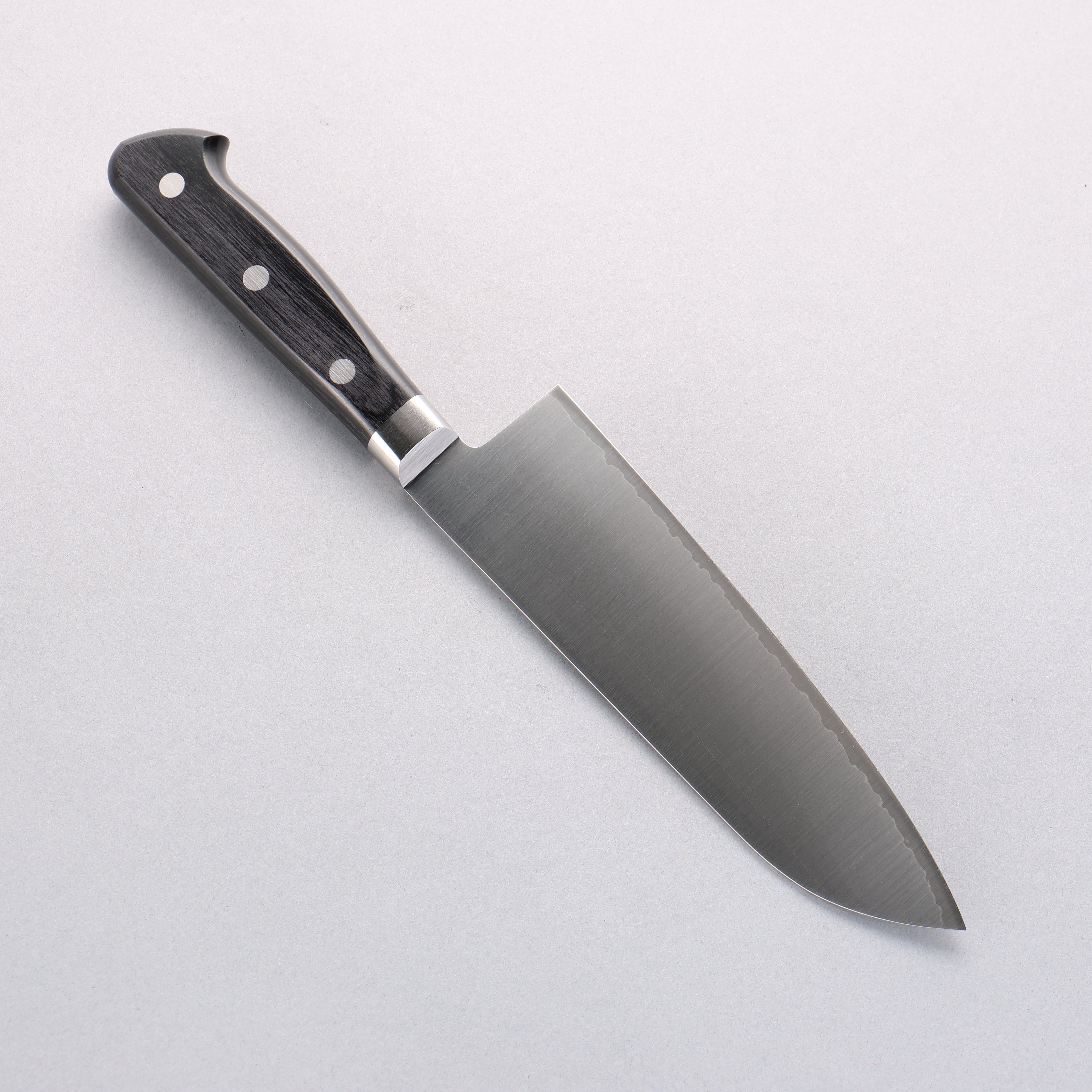 Takamura Knives VG10 Migaki Finished Santoku 170mm Black Pakka wood Handle - Japanny - Best Japanese Knife