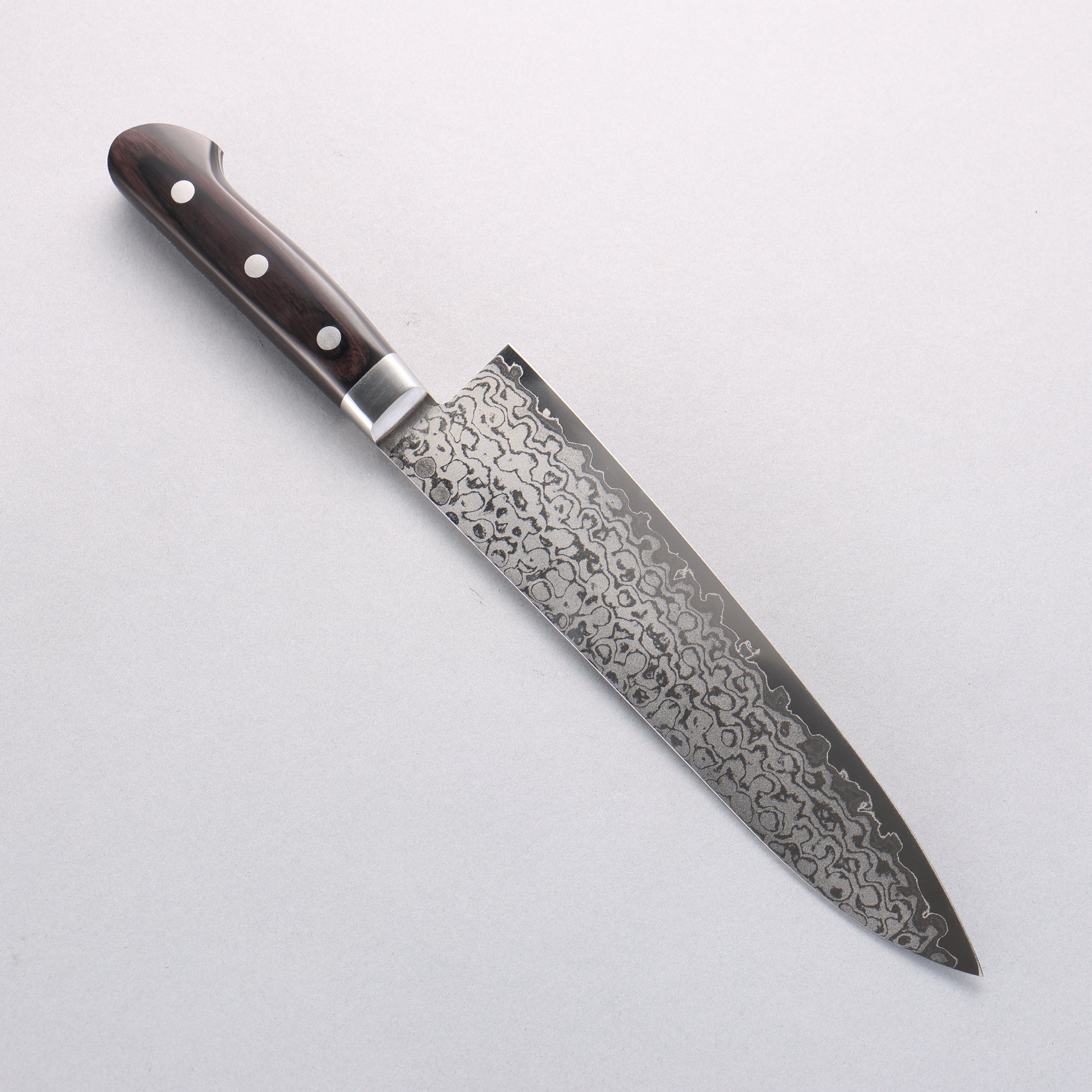 Seisuke VG10 8 Layer Damascus Migaki Finished Gyuto 210mm Black Pakka wood Handle - Japanny - Best Japanese Knife