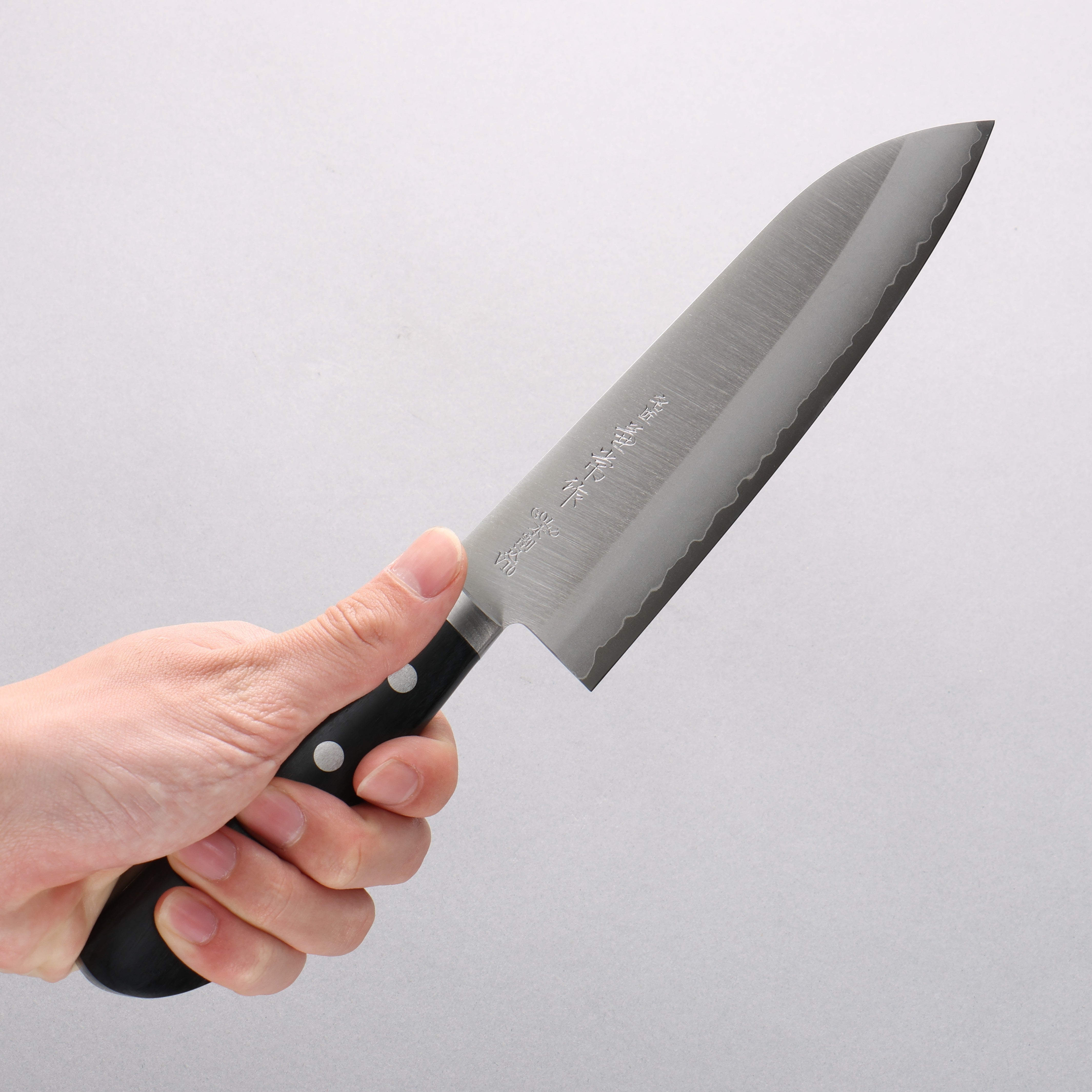 Kanetsune VG10 Santoku 165mm Pakka wood Handle - Japanny - Best Japanese Knife