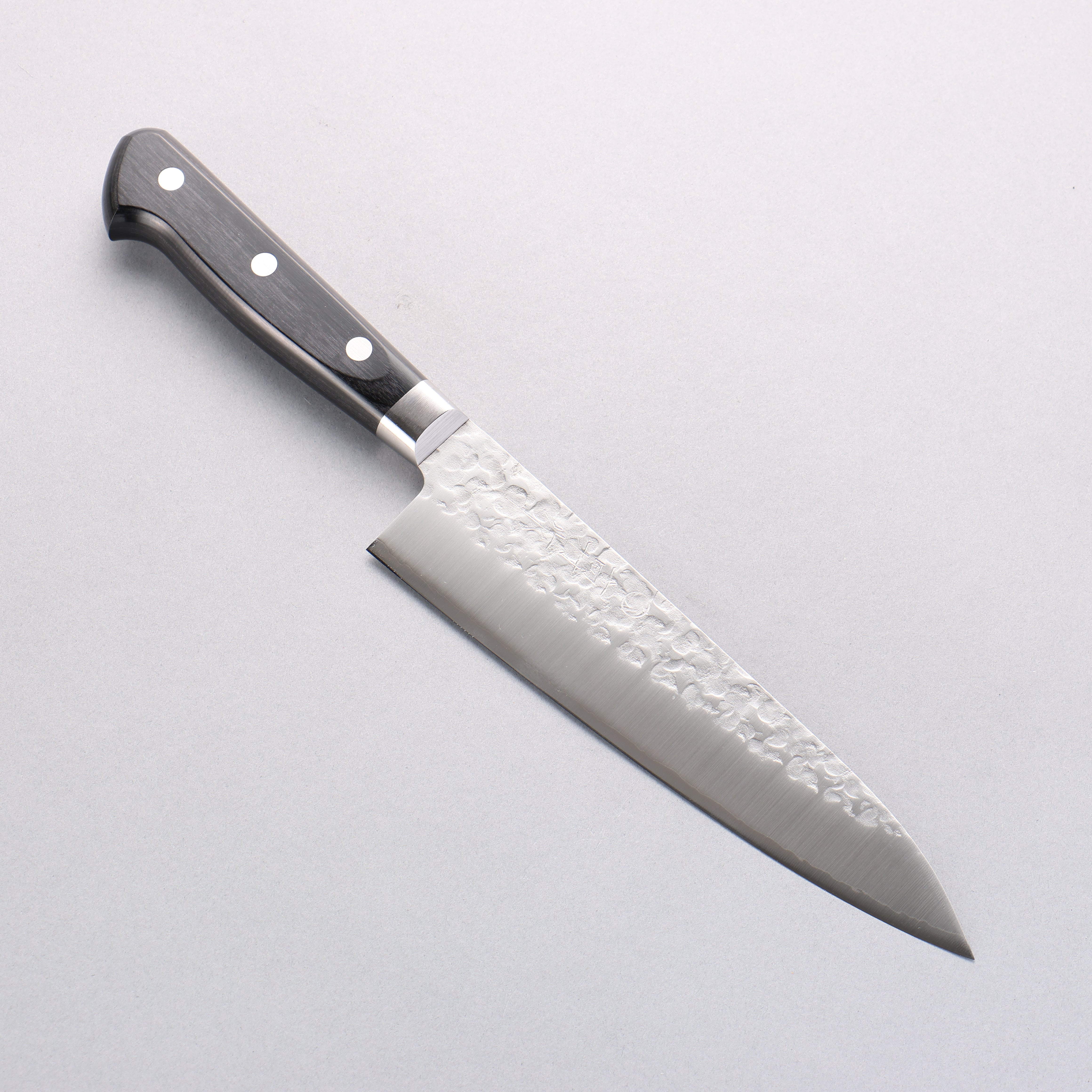 Takamura Knives VG10 Hammered Gyuto 180mm Black Pakka wood Handle - Japanny - Best Japanese Knife