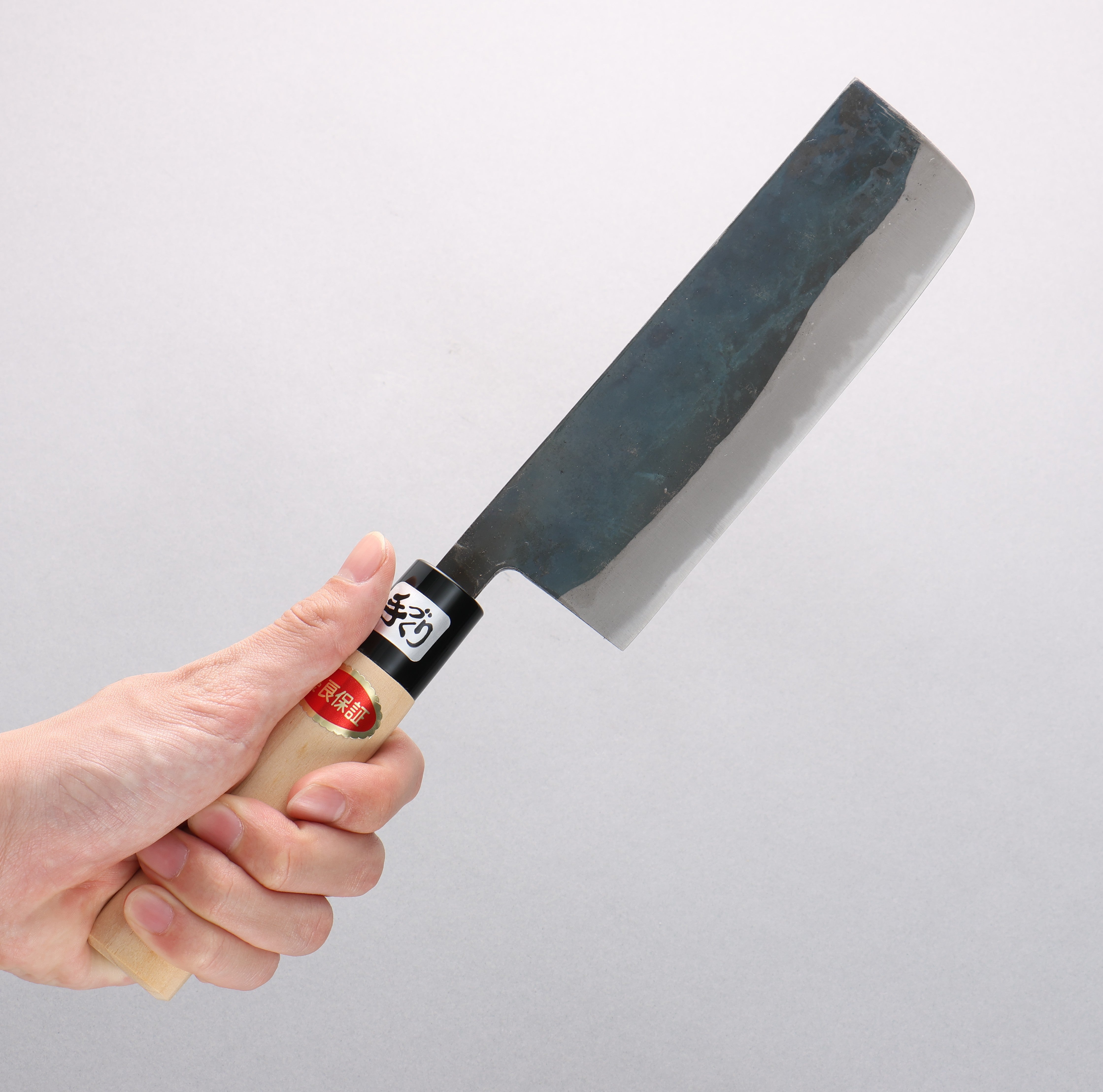 Kanetsune White Steel No.2 Kurouchi Nakiri 165mm Magnolia Handle - Japanny - Best Japanese Knife