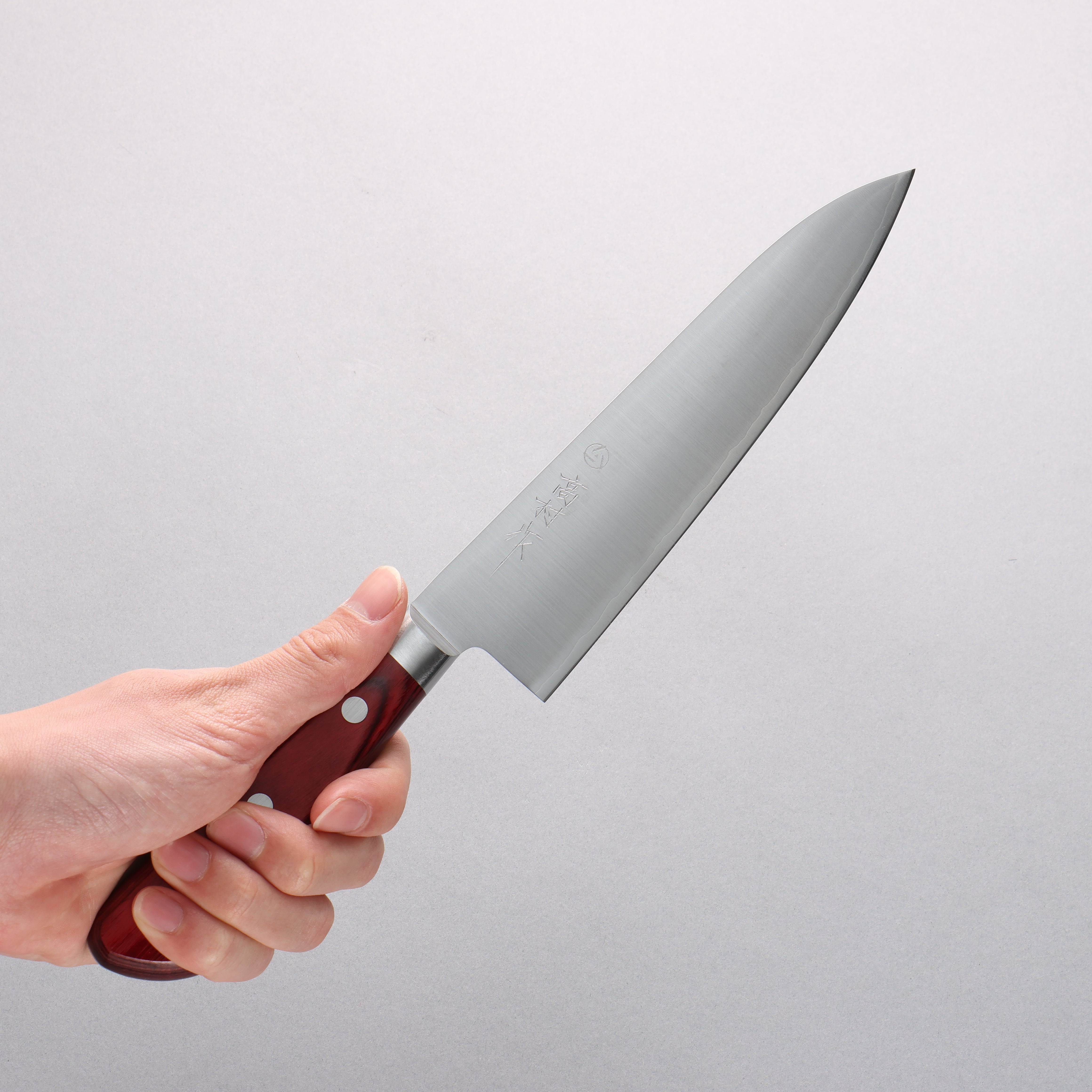 Takamura Knives SG2 Gyuto 180mm Red Pakka wood Handle - Japanny - Best Japanese Knife