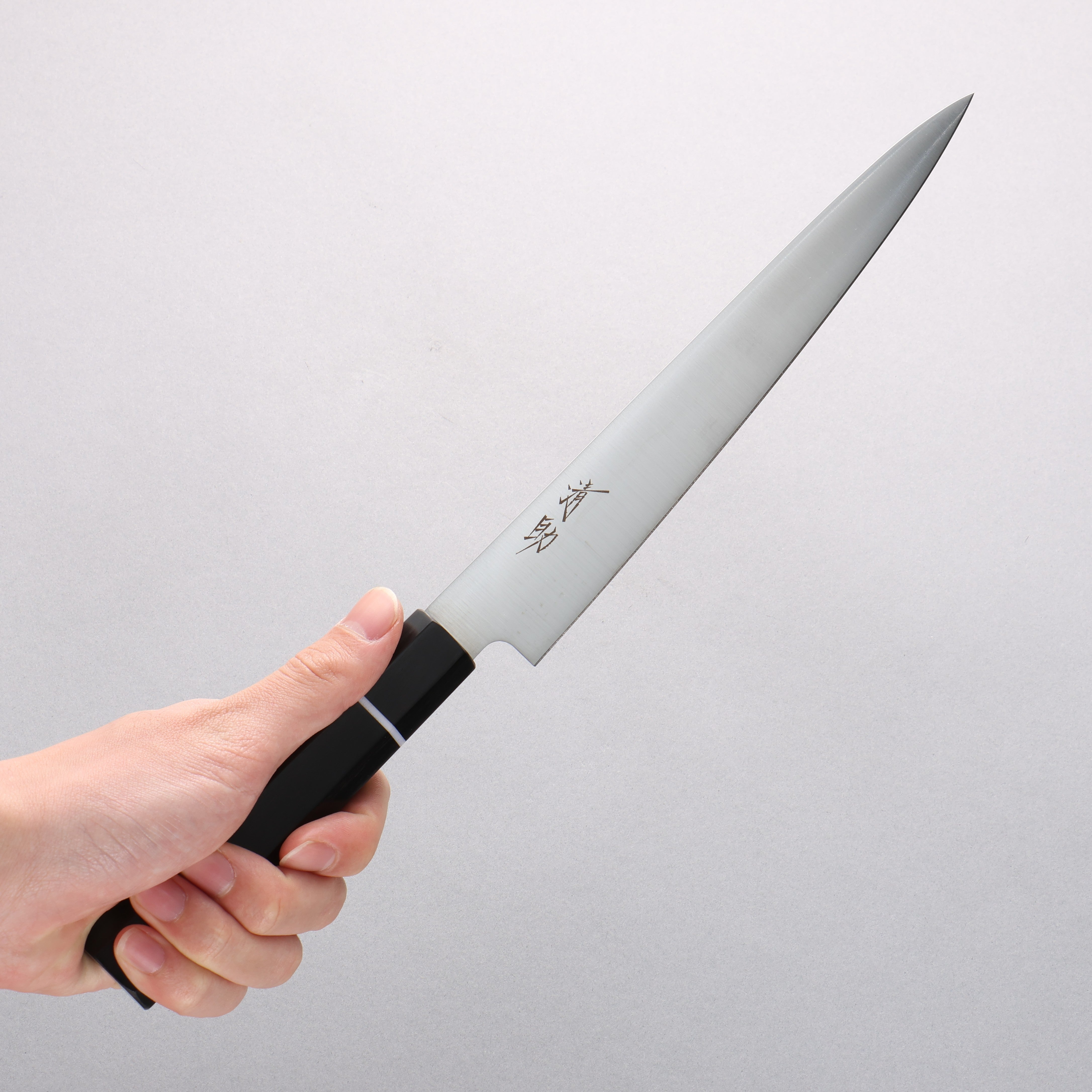 Seisuke Molybdenum Slicer 210mm Black Pakka wood Handle - Japanny - Best Japanese Knife