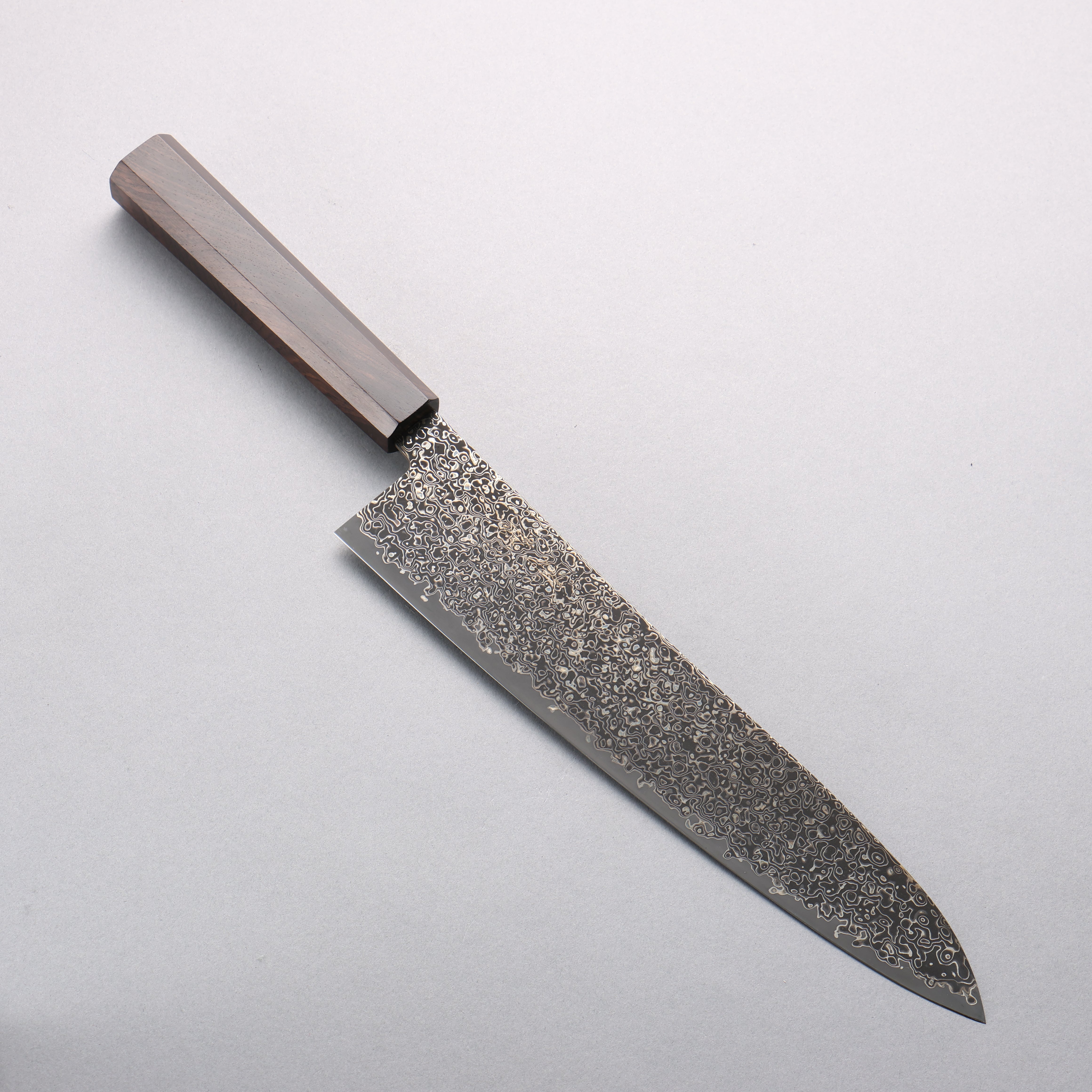 Seisuke SG2 Black Damascus Migaki Finished Gyuto 240mm Ebony Wood Handle - Japanny - Best Japanese Knife