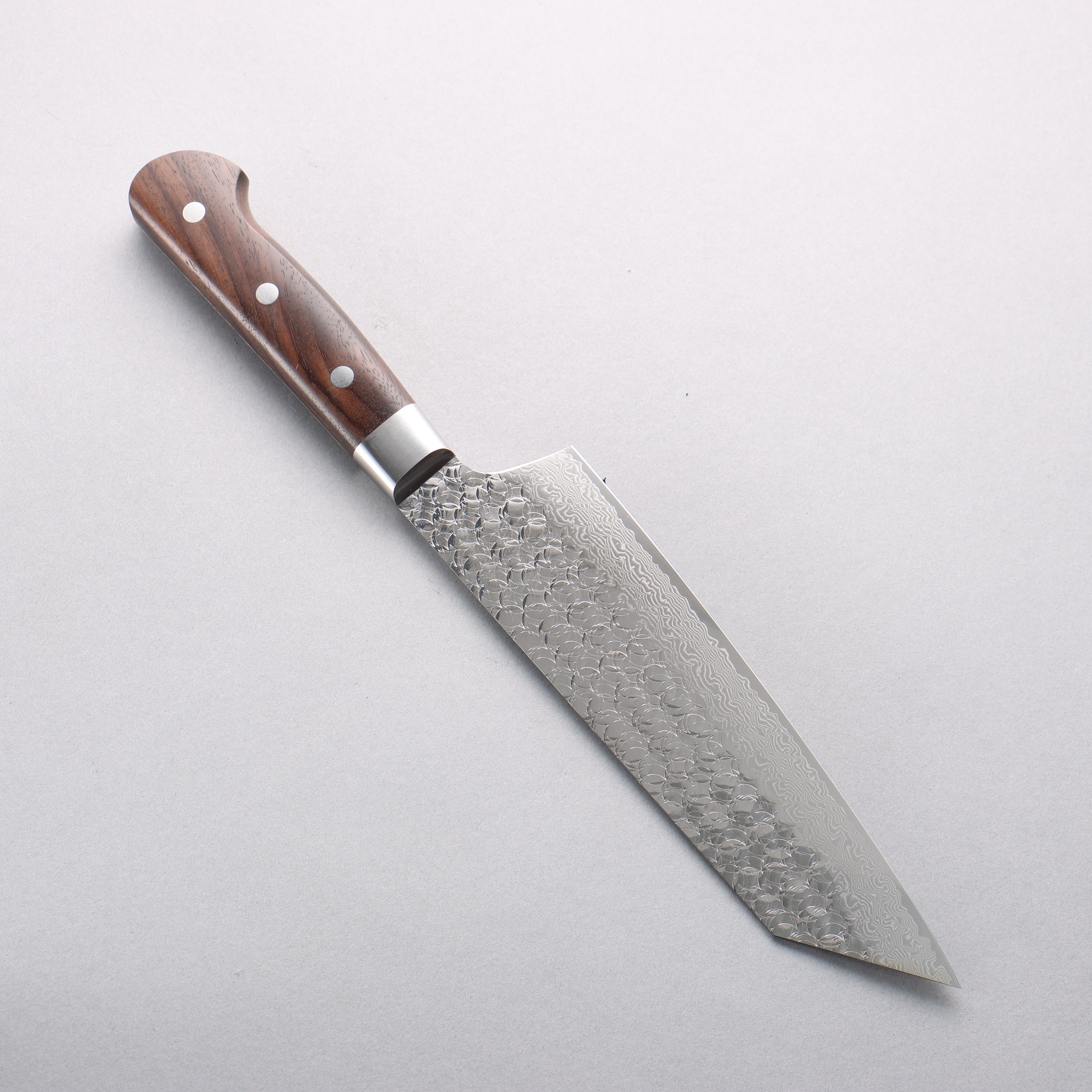 Sakai Takayuki SG2 Hammered Damascus Migaki Finished Kengata Gyuto 190mm Rosewood Handle - Japanny - Best Japanese Knife