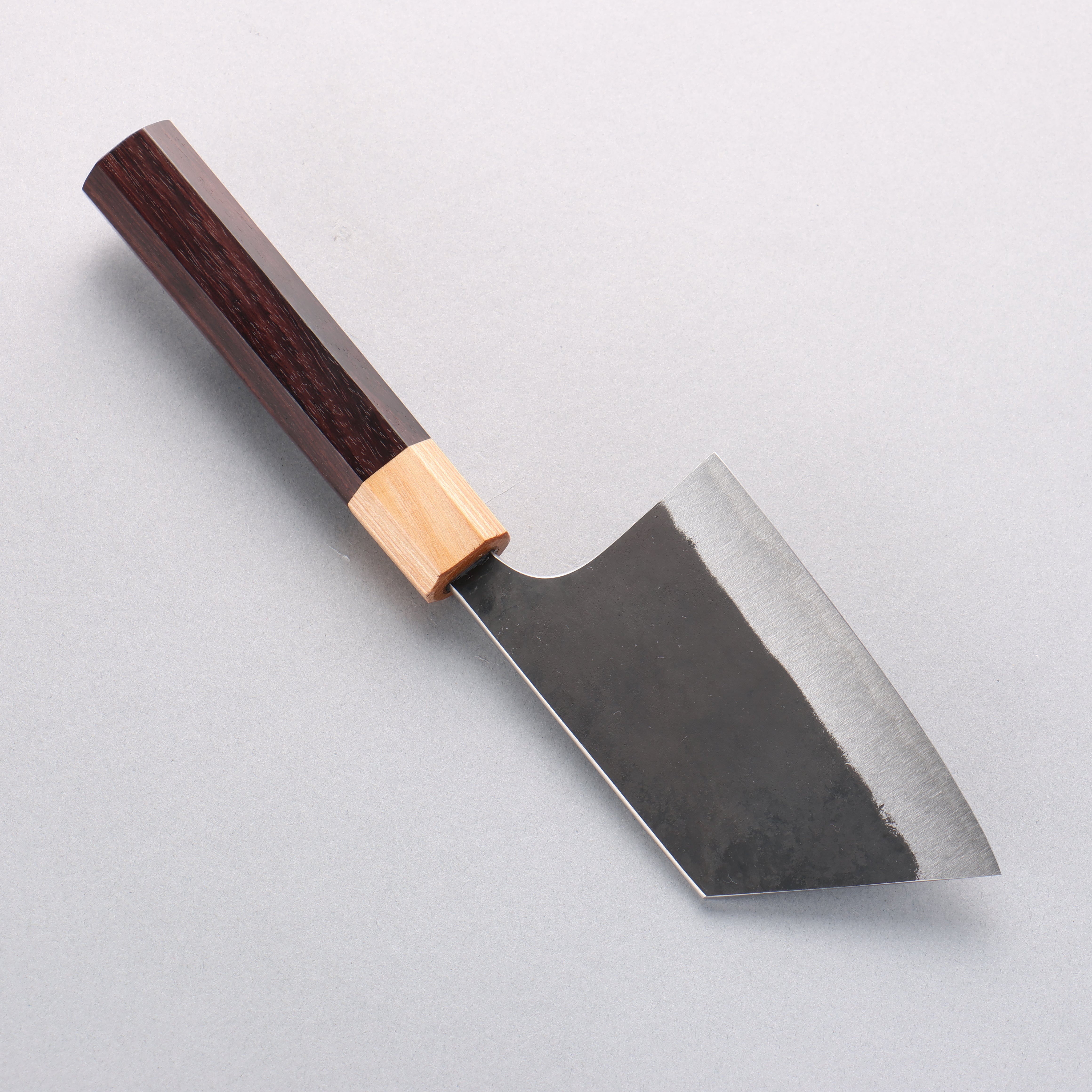 Tinker Blue Super Black Finished 115mm Rosewood Handle Mini Tank - Japanny - Best Japanese Knife