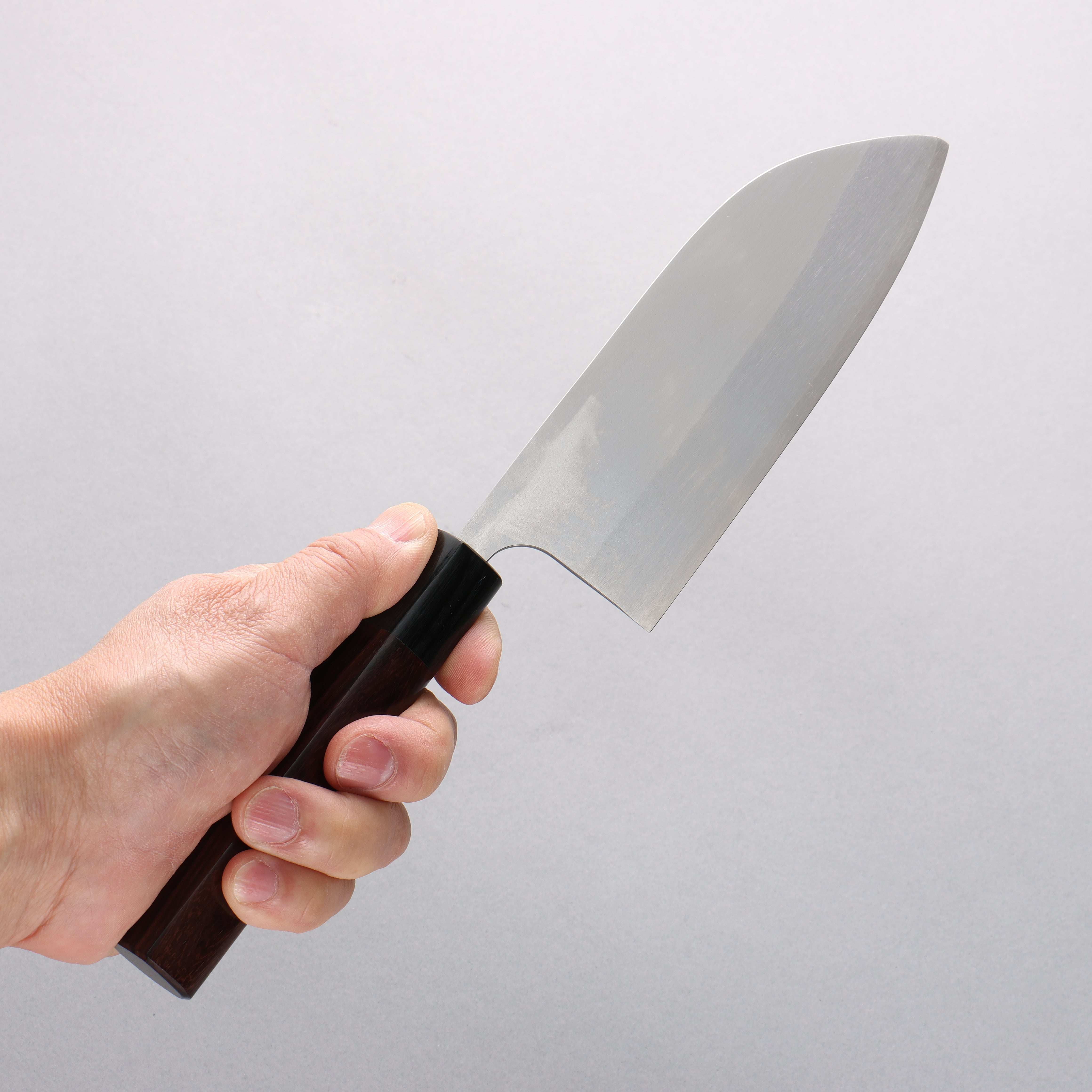 Shungo Ogata SG2 Togidashi Santoku(Maru) 150mm Rosewood Handle - Japanny - Best Japanese Knife