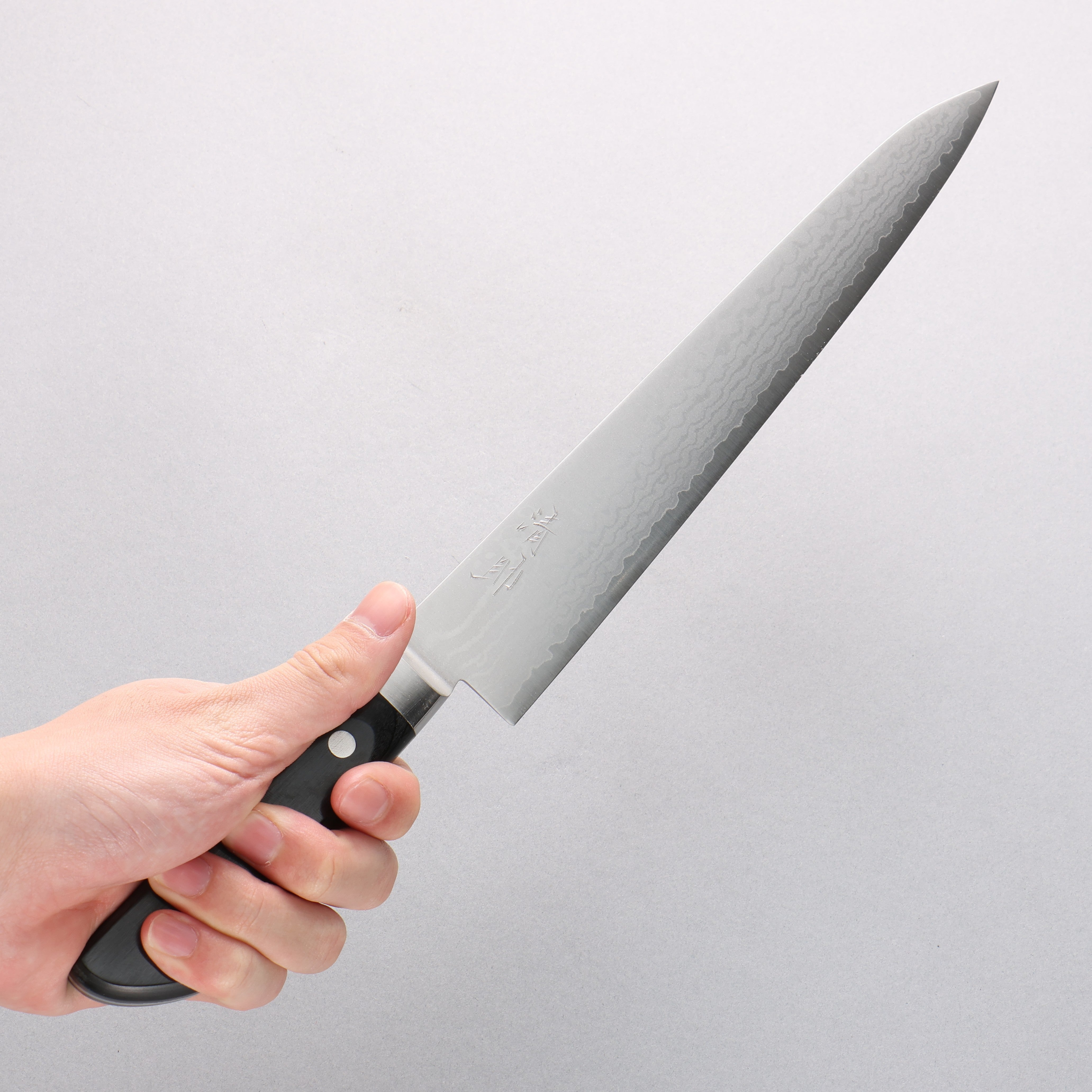 Seisuke VG10 Damascus Sujihiki 240mm Black Pakka wood Handle - Japanny - Best Japanese Knife