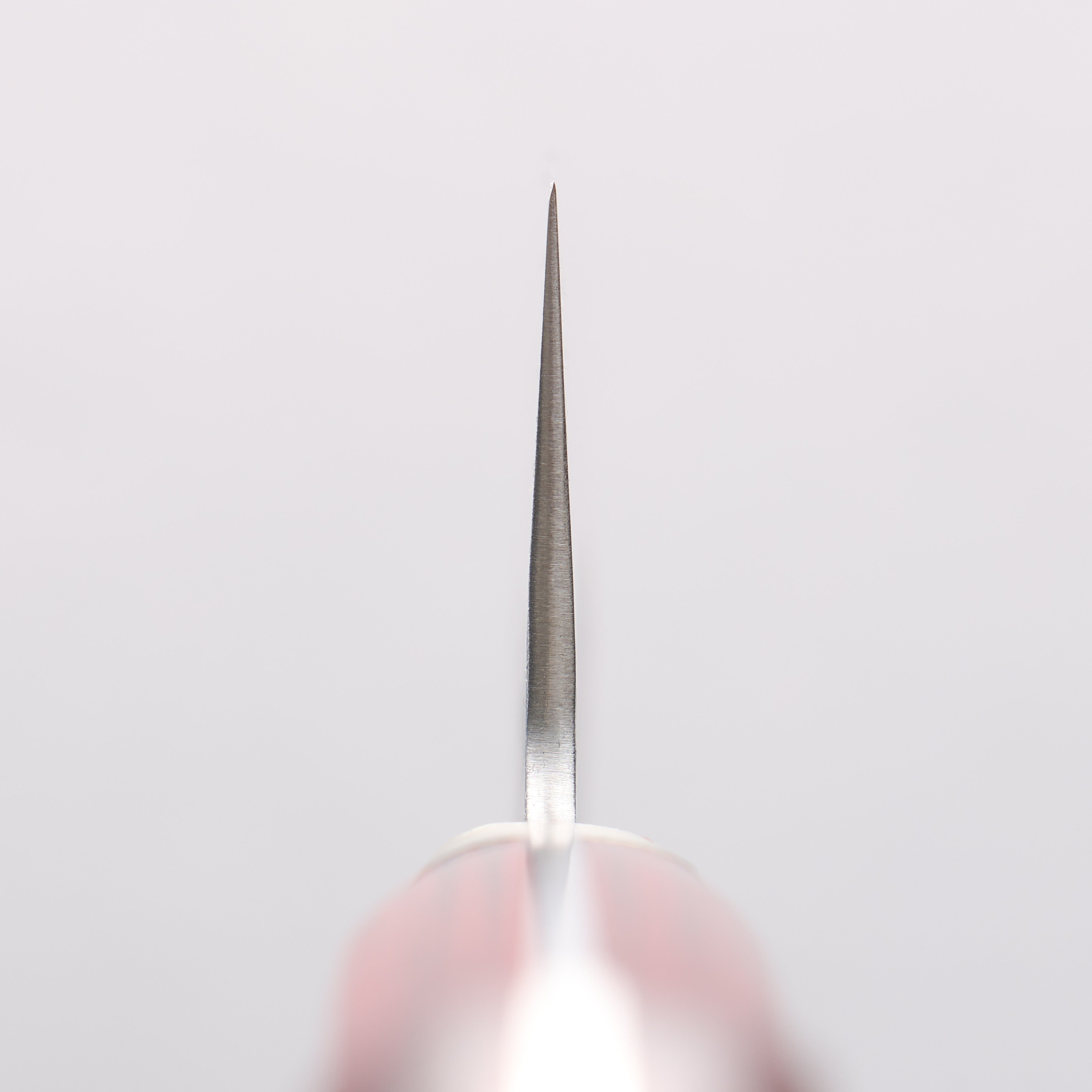 Seisuke Kurobeni Blue Super Hammered Kurouchi Santoku 185mm Red Pakka wood Handle - Japanny - Best Japanese Knife