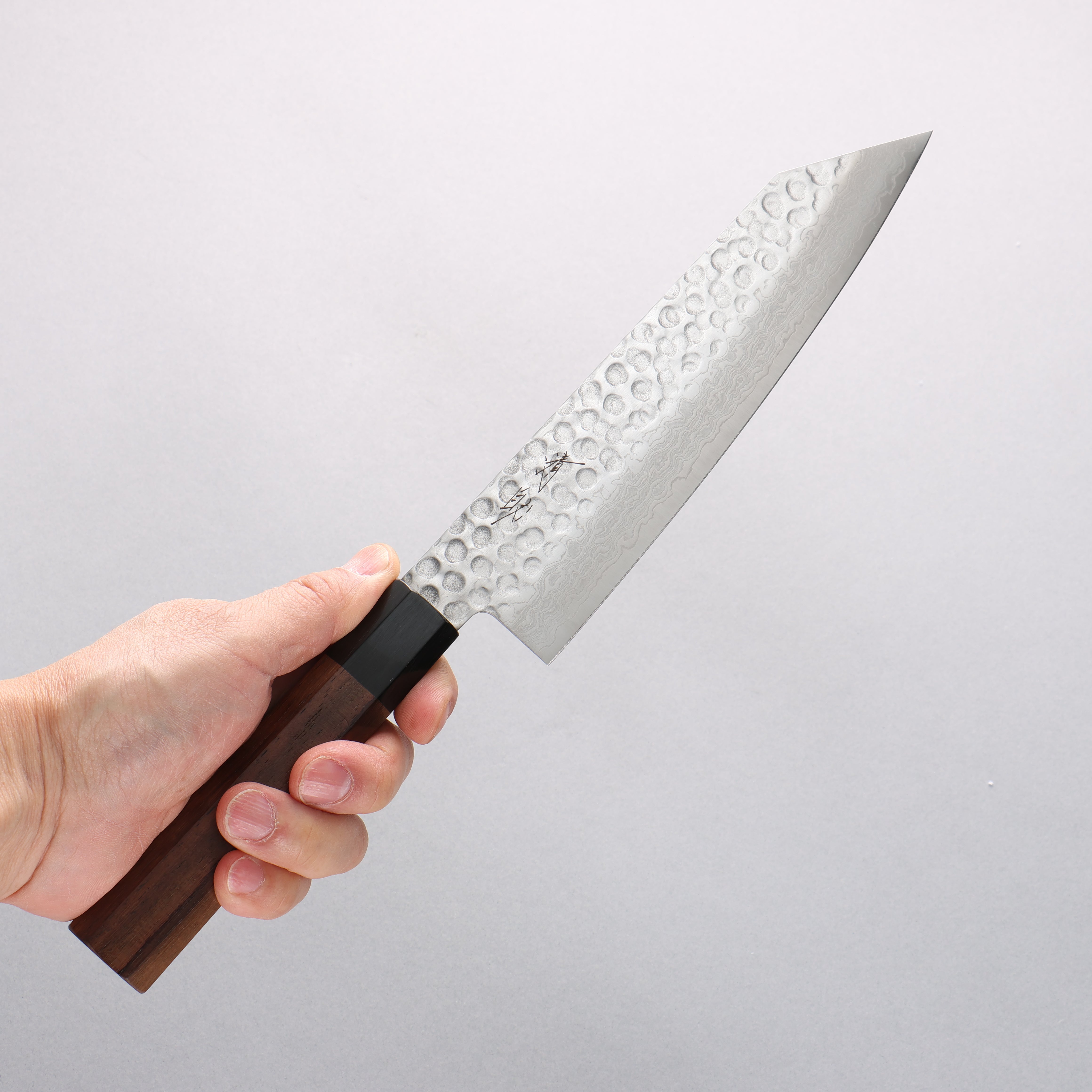 Seisuke AUS10 45 Layer Damascus Kiritsuke Santoku 180mm Shitan Handle - Japanny - Best Japanese Knife