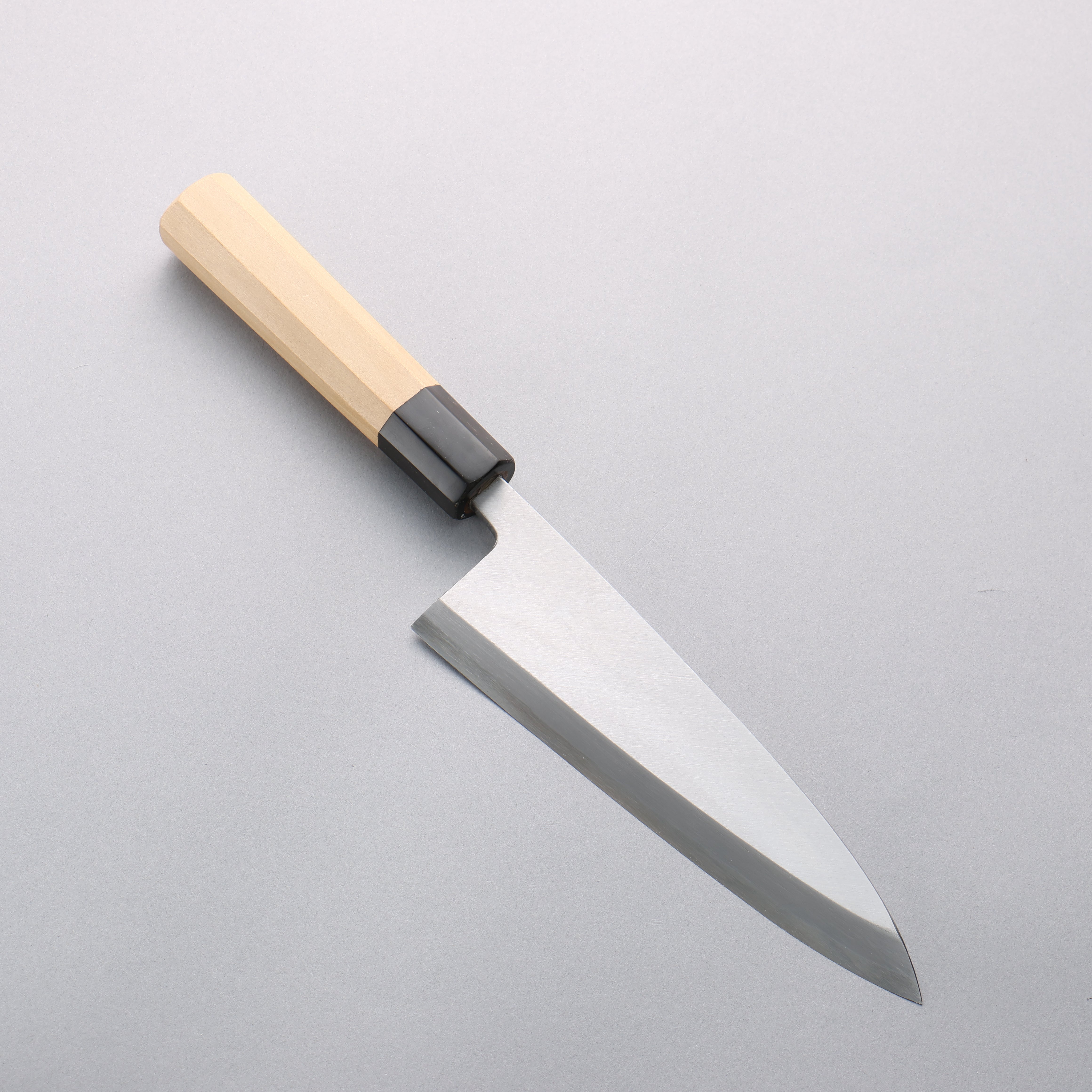 Minamoto Akitada Blue Steel No.2 Aideba 180mm Magnolia (Ferrule: Water Buffalo Horn) Handle - Japanny - Best Japanese Knife