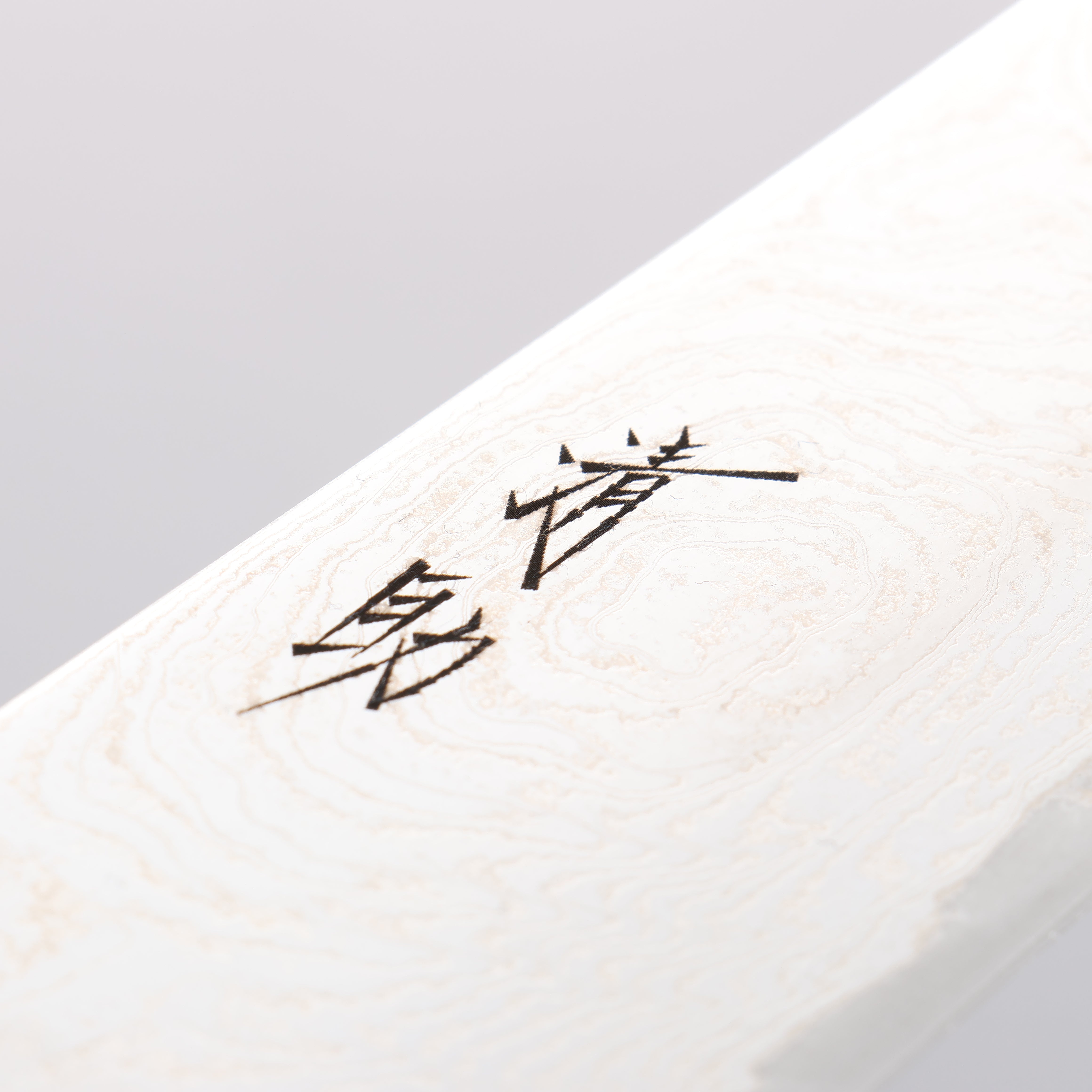 Seisuke Nami AUS10 Mirrored Finish Damascus Gyuto 240mm Black Pakka wood Handle - Japanny - Best Japanese Knife