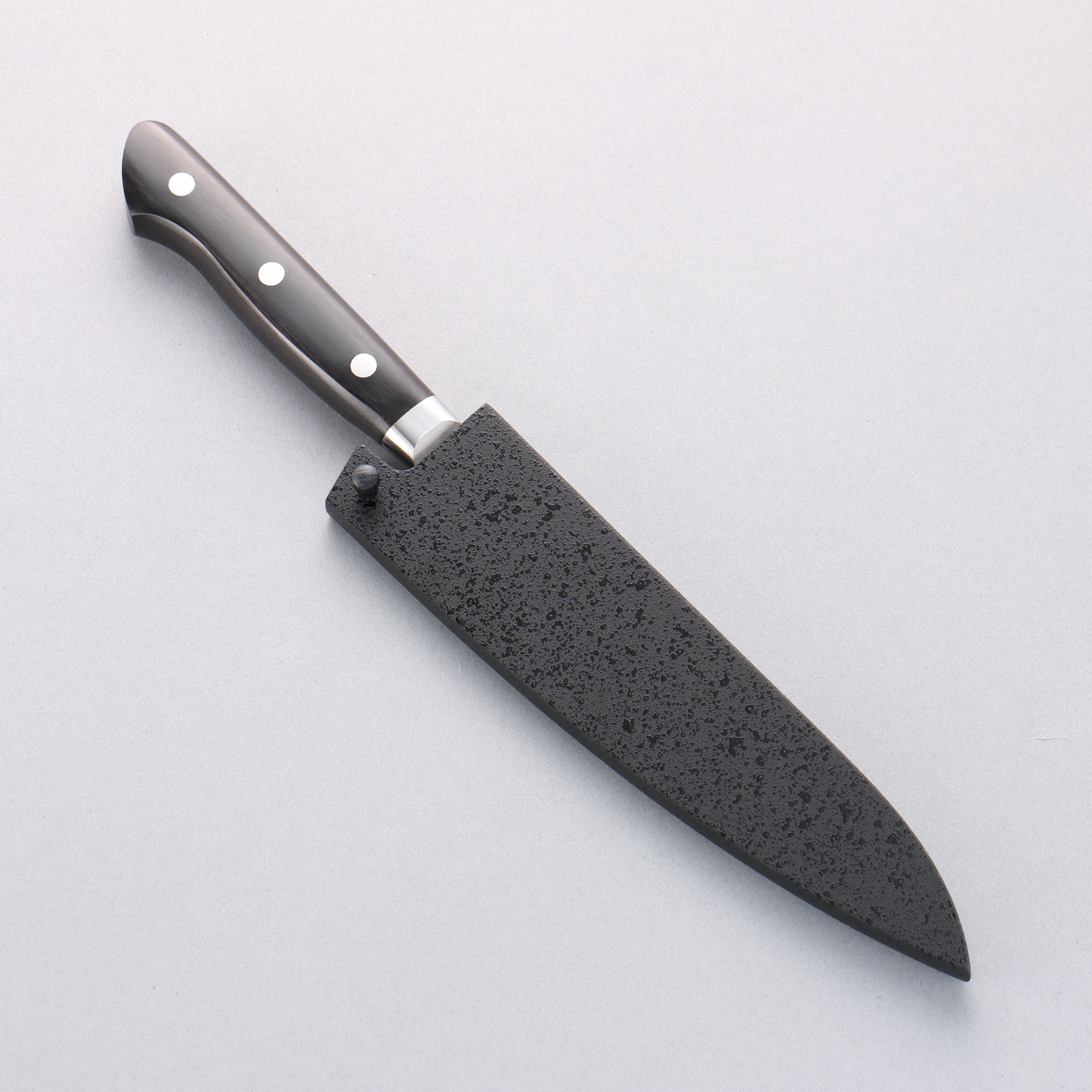 Seisuke VG10 17 Layer Damascus Petty-Utility 135mm Black Pakka wood Handle with Sheath - Japanny - Best Japanese Knife