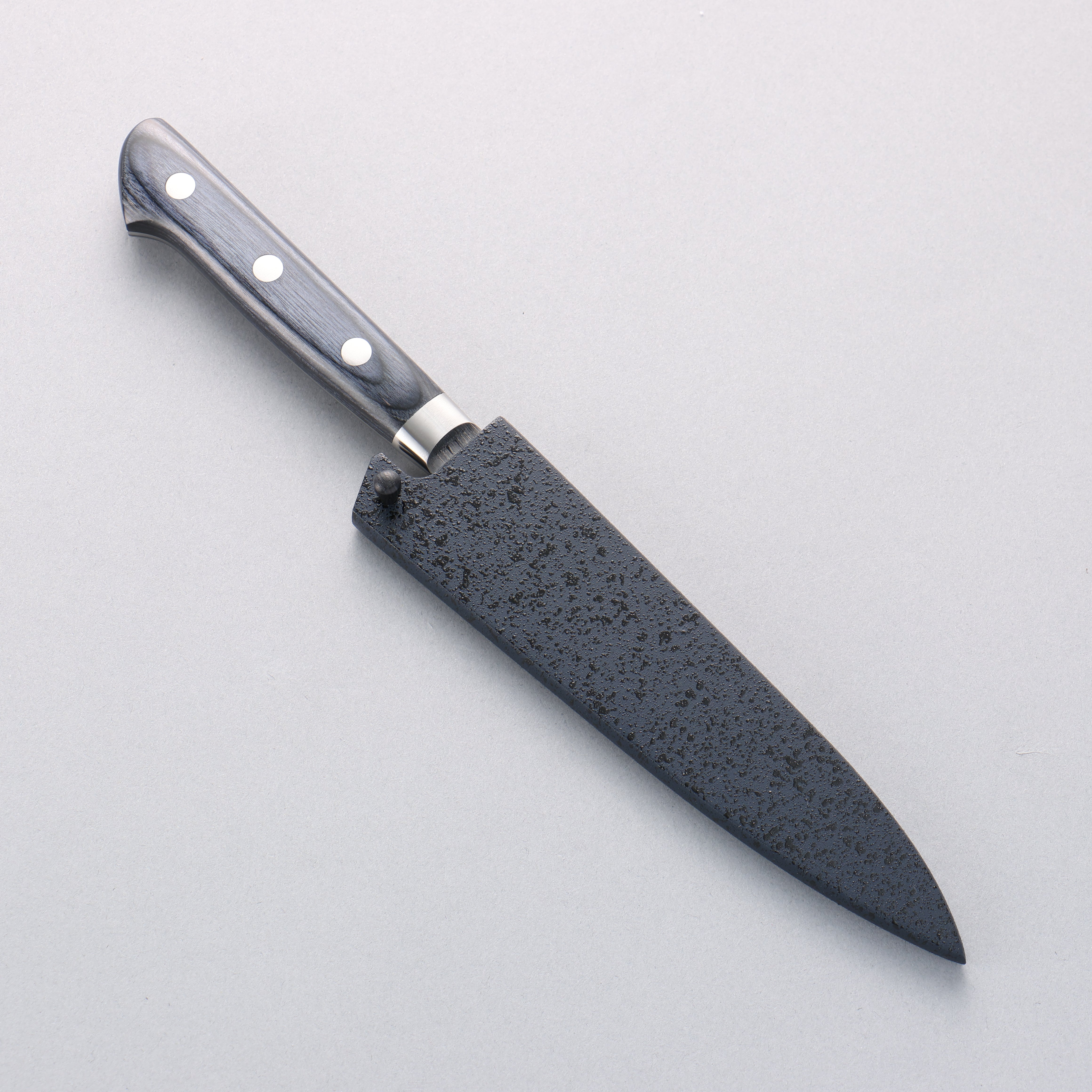 Seisuke Seiun VG10 33 Layer Damascus Petty-Utility 135mm Navy blue Pakka wood Handle with Sheath - Japanny - Best Japanese Knife
