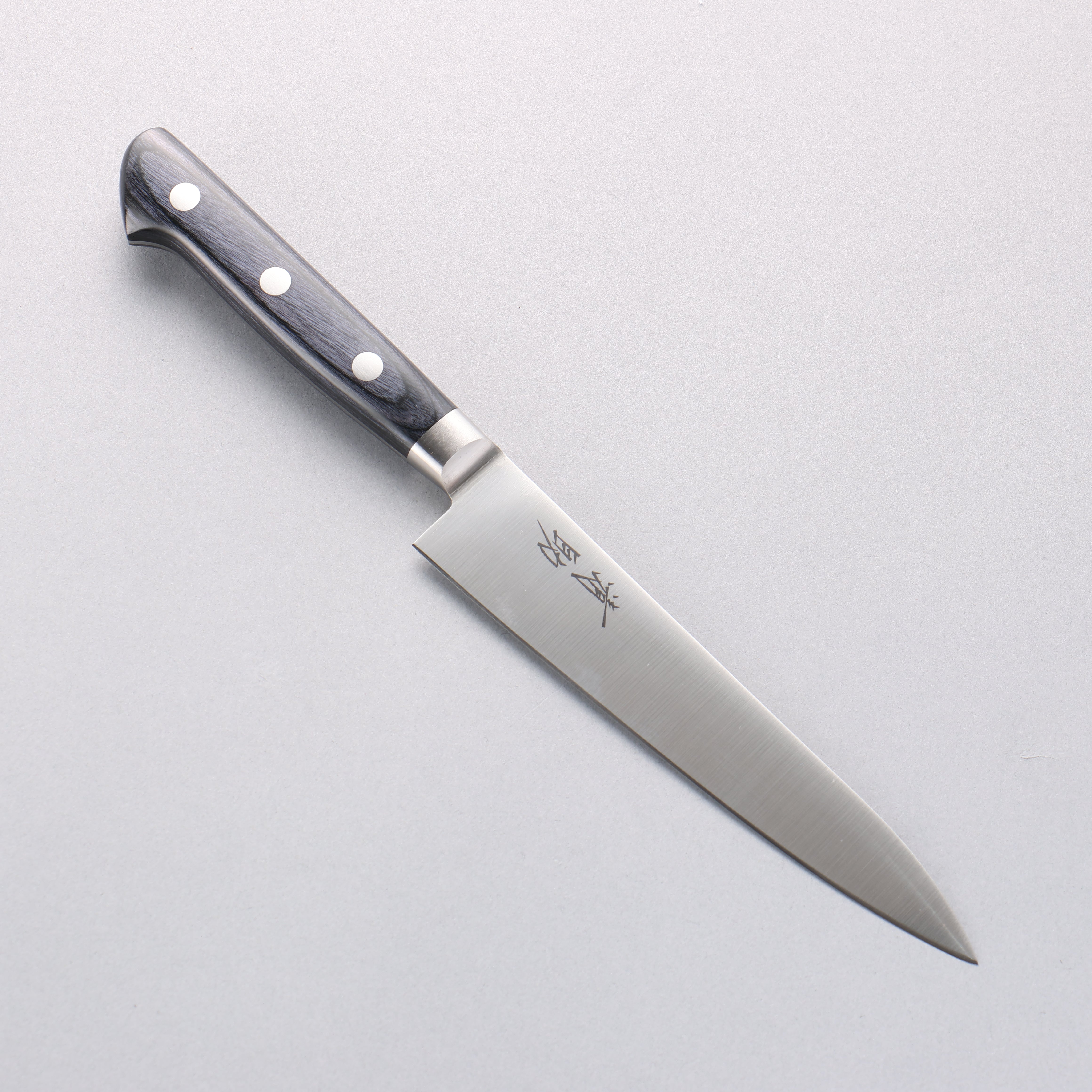 Seisuke Seiten Molybdenum Petty-Utility 150mm Navy blue Pakka wood Handle with Sheath - Japanny - Best Japanese Knife