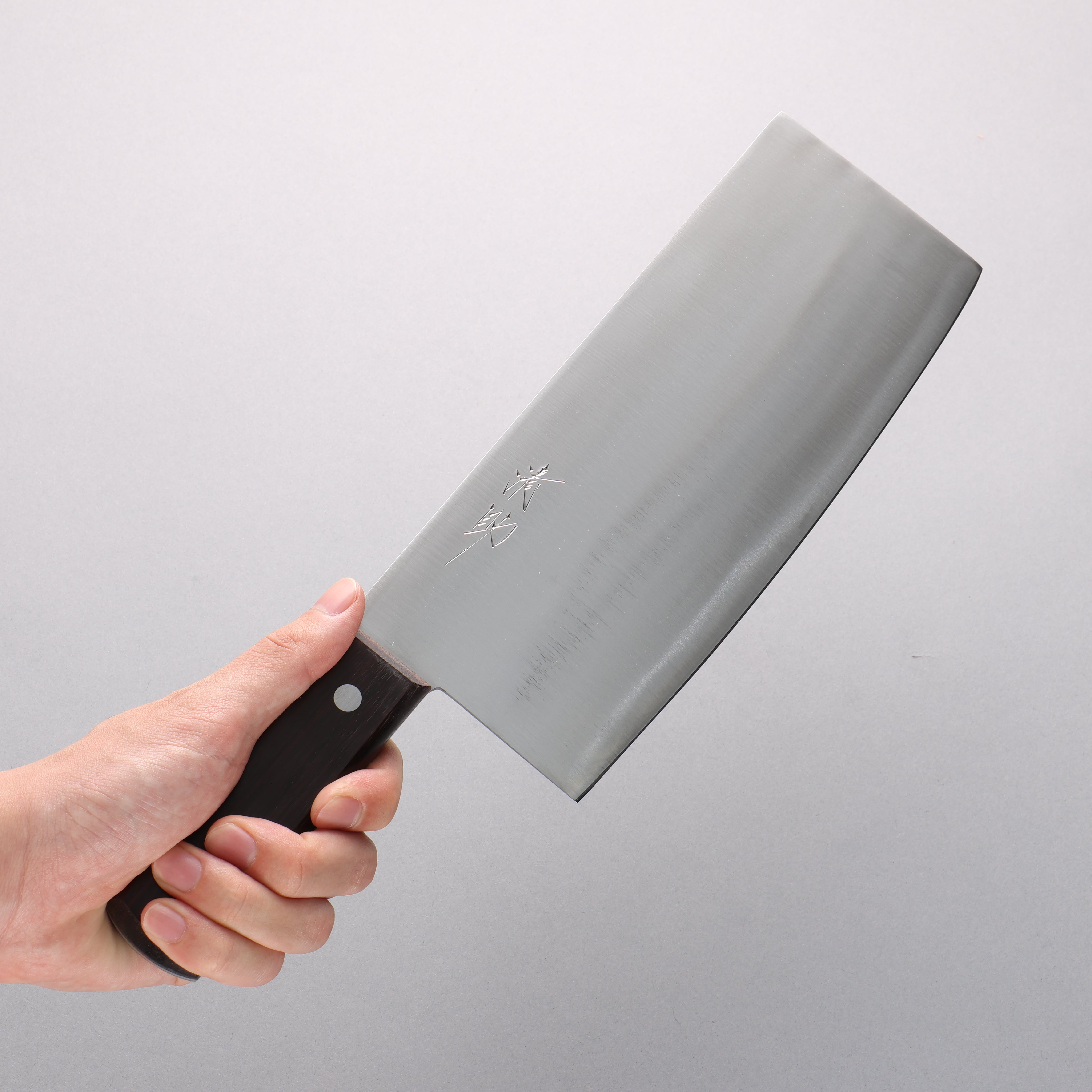 Seisuke Whole steel Chinese Cleaver 220mm Shitan Handle - Japanny - Best Japanese Knife