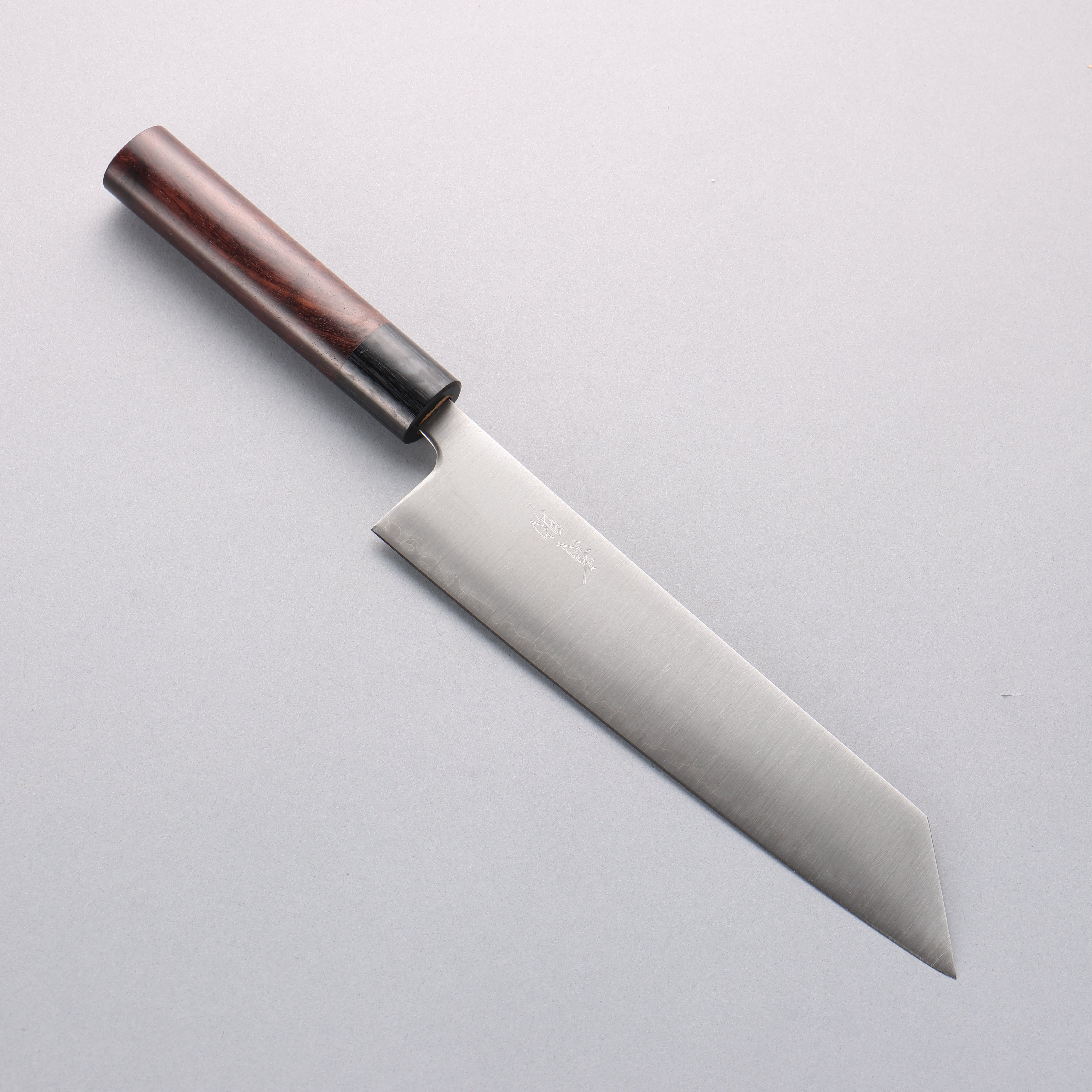 Seisuke Blue Super Kiritsuke Gyuto 210mm Rosewood (Ferrule: Black Pakka Wood) Handle - Japanny - Best Japanese Knife