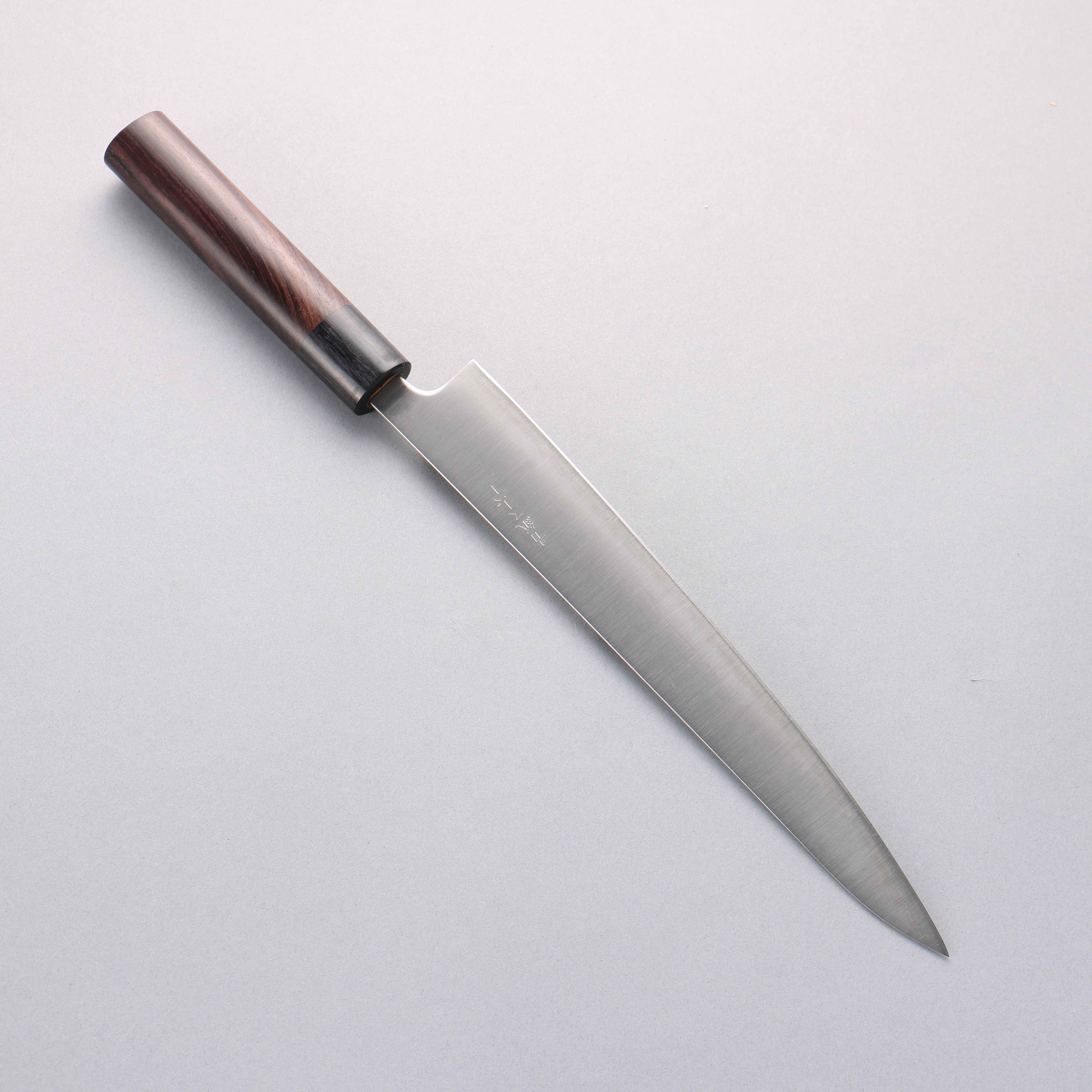Seisuke Blue Super Sujihiki 240mm Rosewood (Ferrule: Black Pakka Wood) Handle - Japanny - Best Japanese Knife