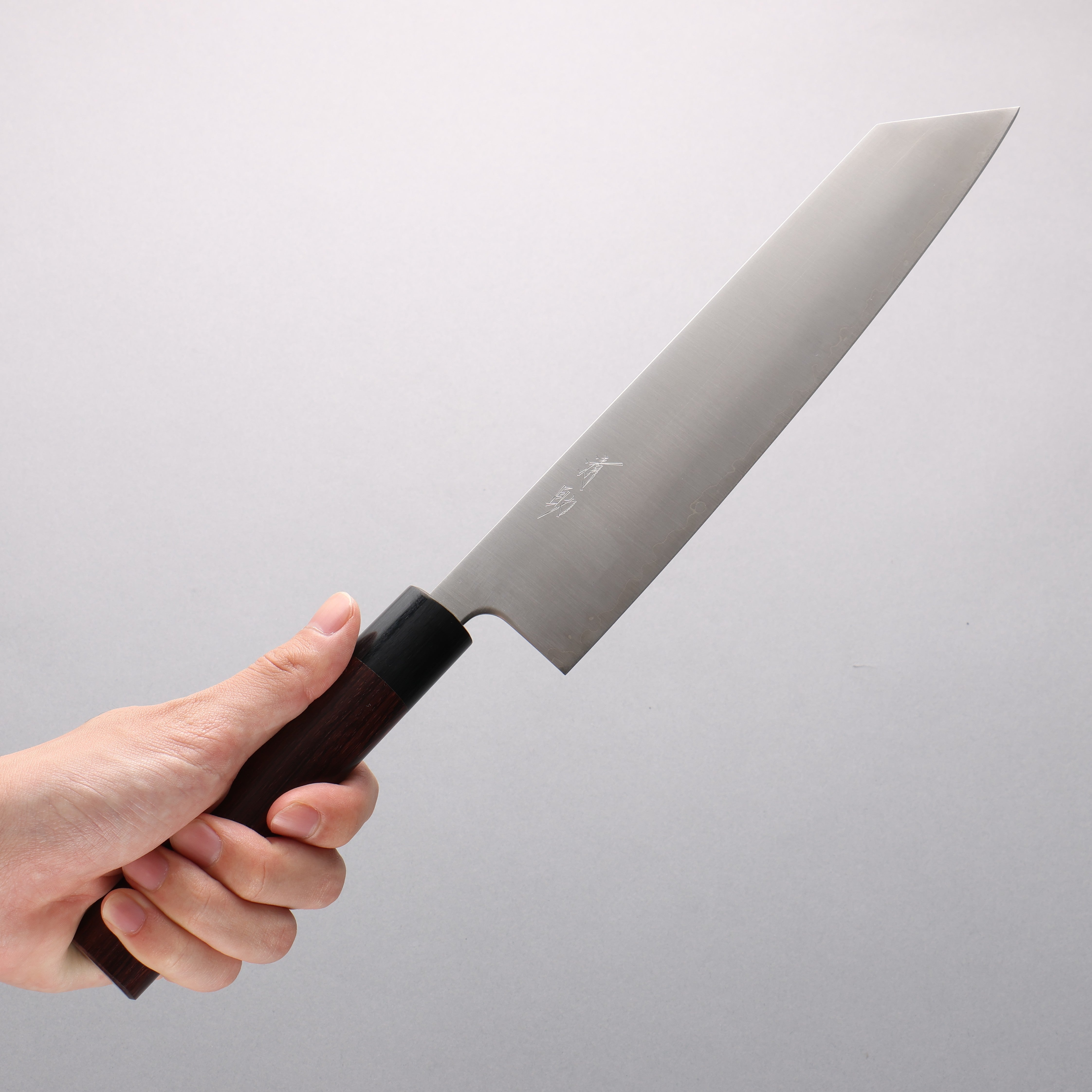 Seisuke Blue Super Kiritsuke Gyuto 240mm Rosewood (Ferrule: Black Pakka Wood) Handle - Japanny - Best Japanese Knife