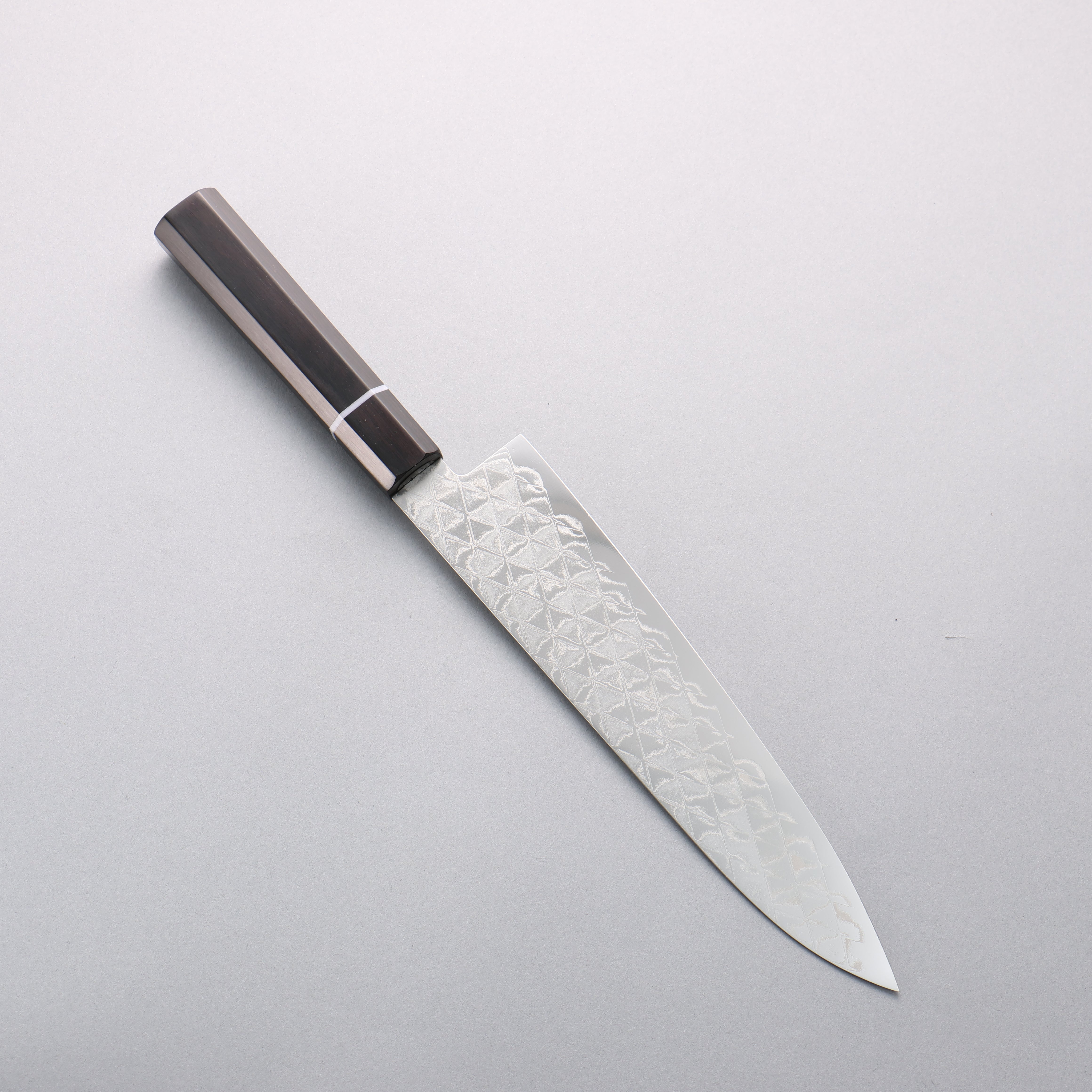 Seisuke AUS10 Mirror Crossed Gyuto 210mm Black Pakka wood Handle - Japanny - Best Japanese Knife