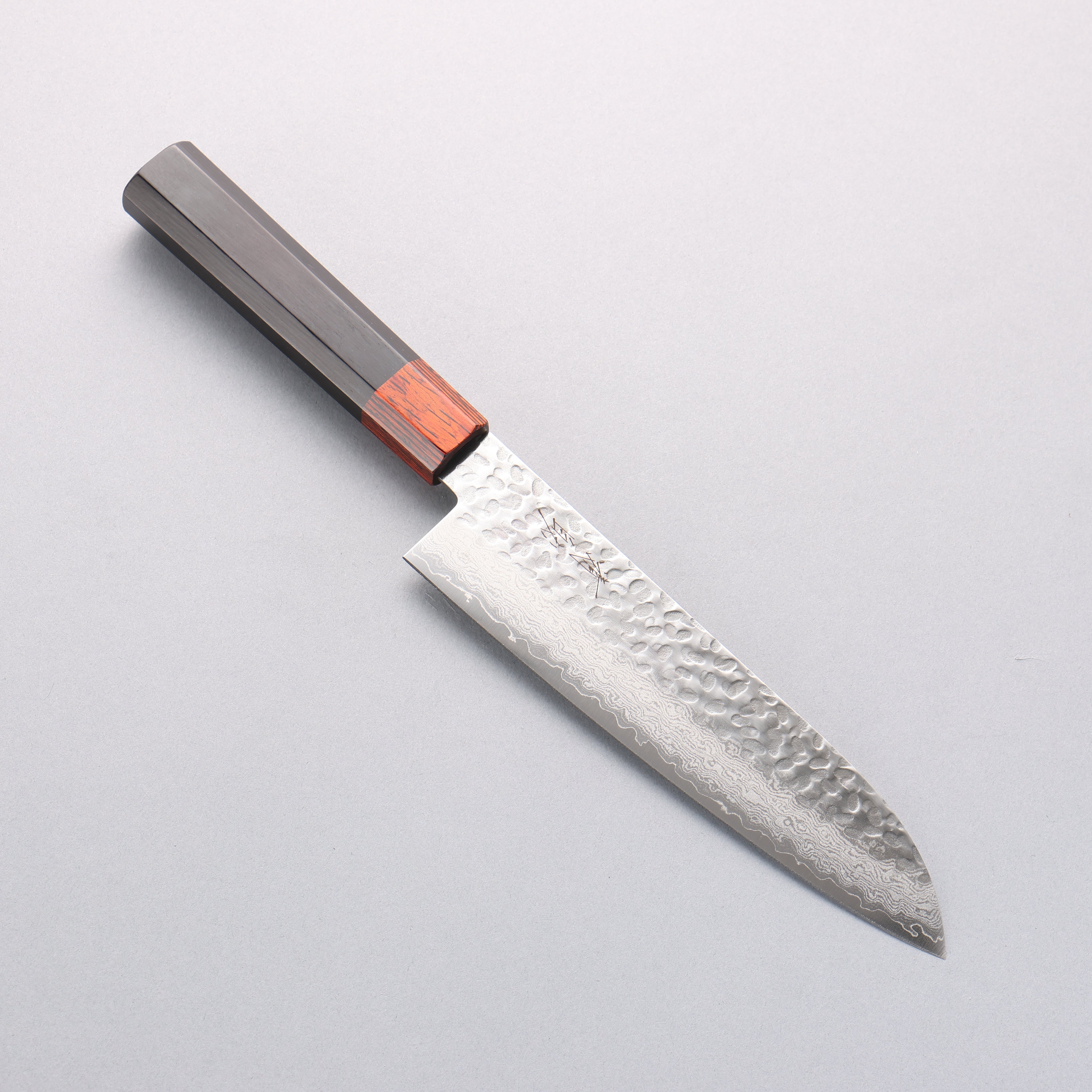 Seisuke VG10 33 Layer Hammered Damascus Santoku 180mm Black Pakka wood Handle - Japanny - Best Japanese Knife