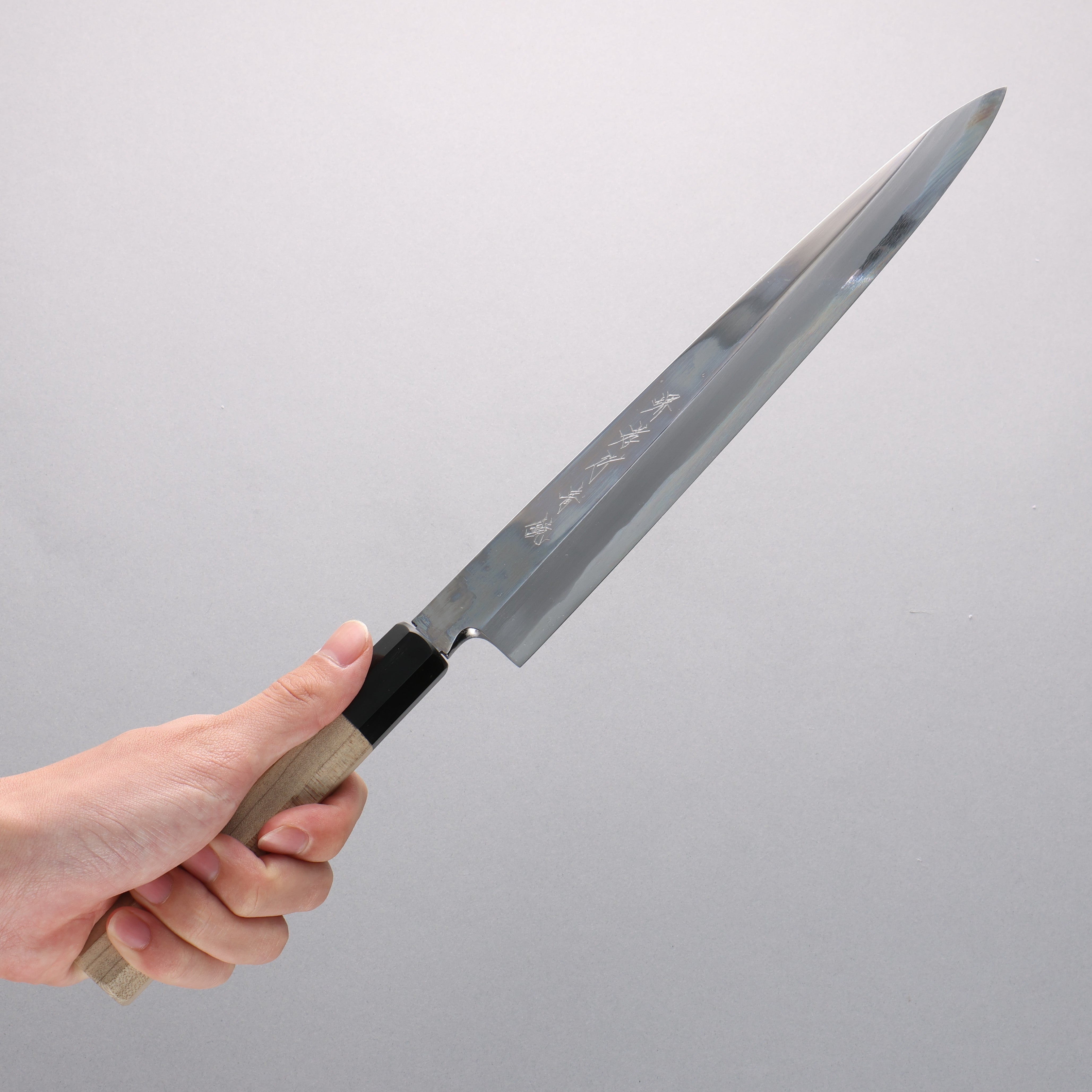 Sakai Takayuki Blue Steel No.2 Mirrored Finish Yanagiba - Japanny - Best Japanese Knife