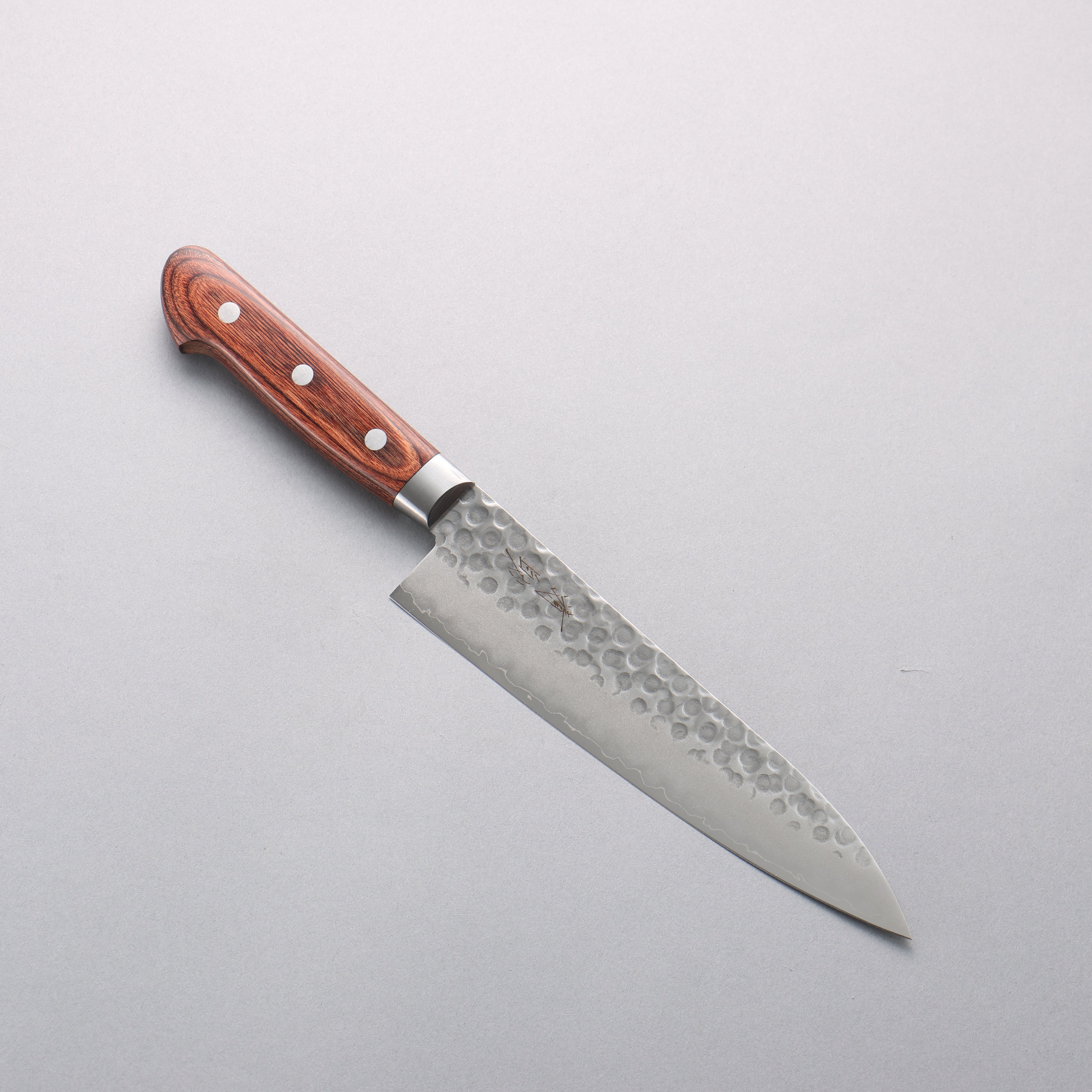 Seisuke VG10 Hammered Gyuto 180mm Mahogany Handle - Japanny - Best Japanese Knife