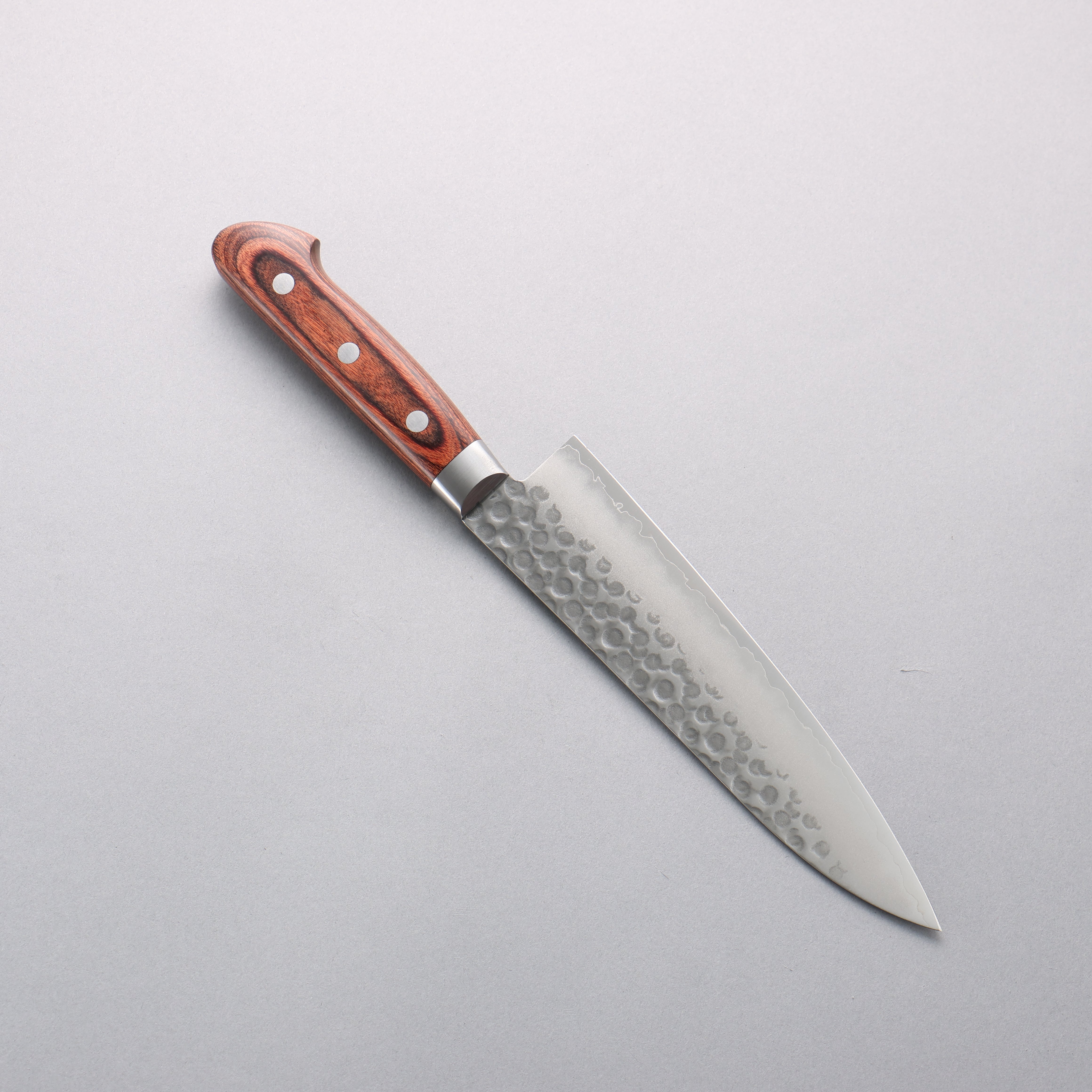 Seisuke VG10 Hammered Gyuto 180mm Mahogany Handle - Japanny - Best Japanese Knife