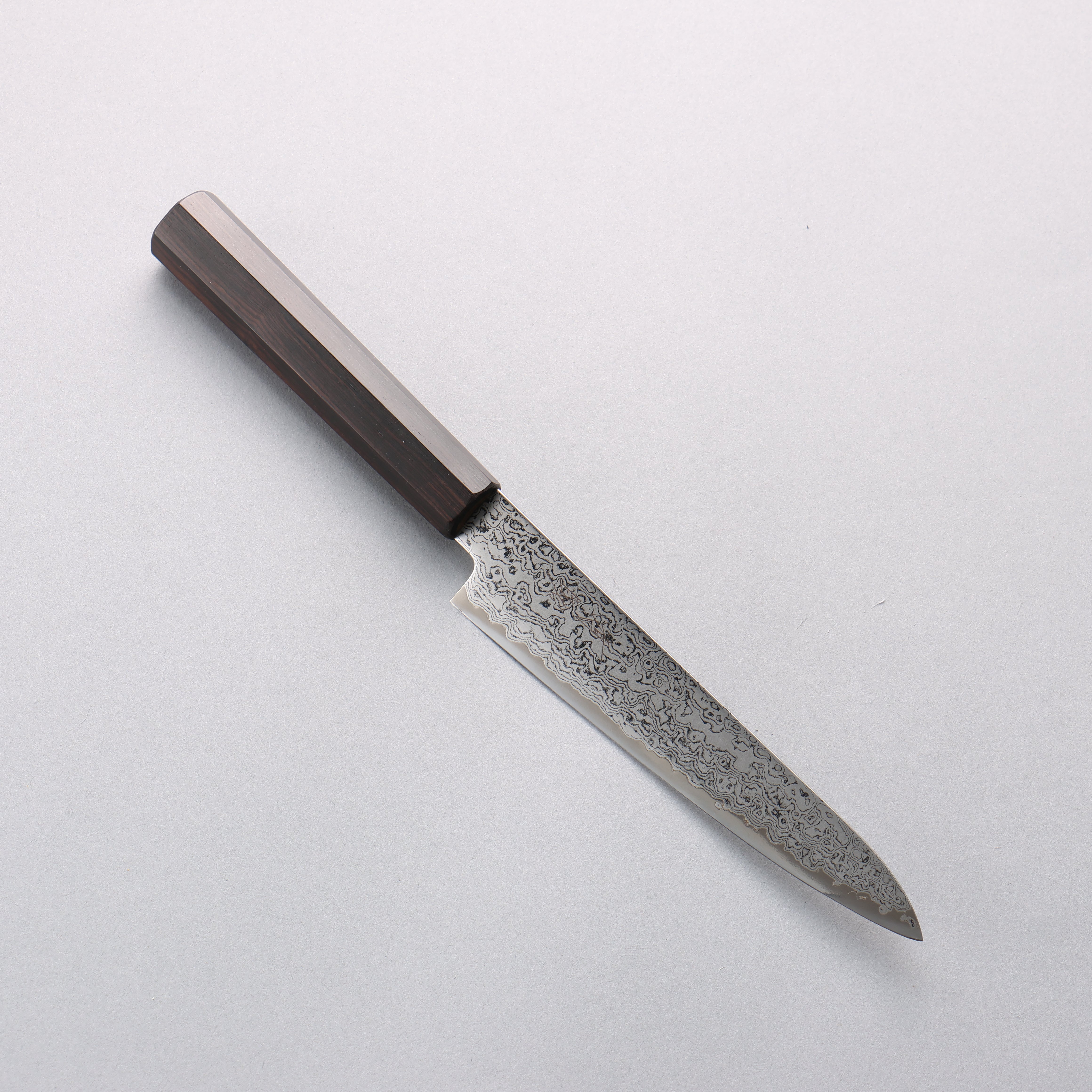 Seisuke VG10 Damascus Petty-Utility 150mm Ebony Wood Handle - Japanny - Best Japanese Knife