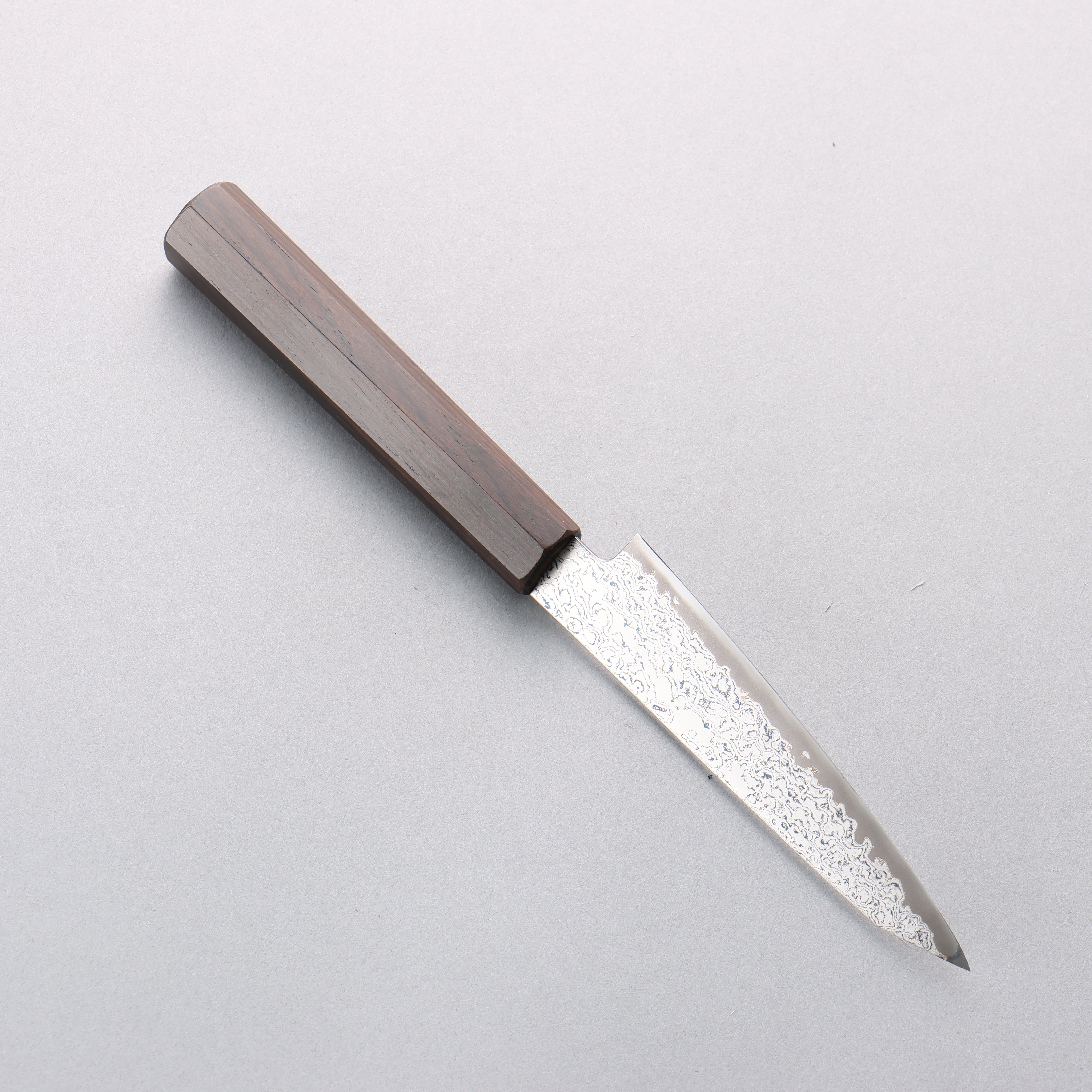 Seisuke VG10 Damascus Petty-Utility 120mm Ebony Wood Handle - Japanny - Best Japanese Knife