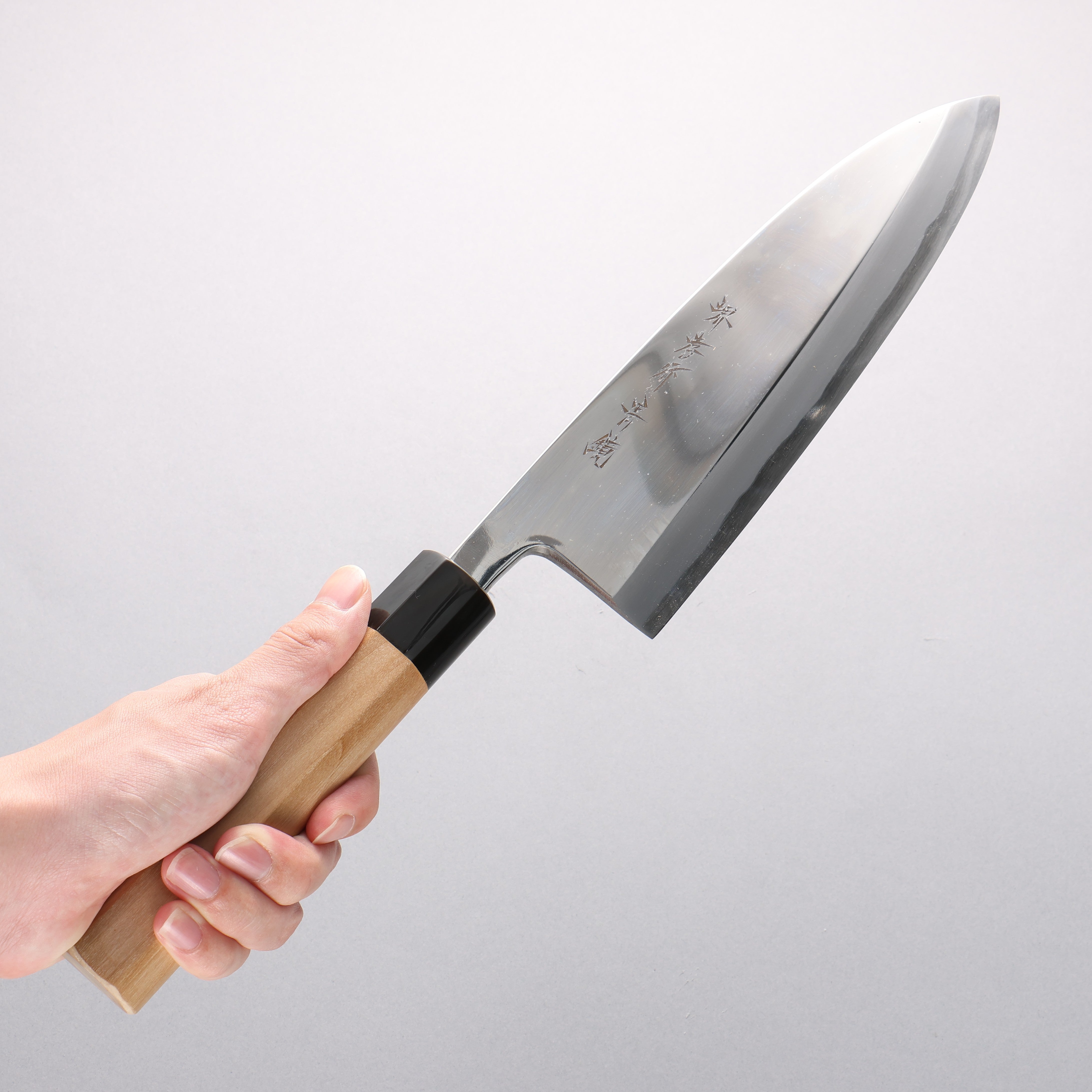 Sakai Takayuki Blue Steel No.2 Mirrored Finish Deba - Japanny - Best Japanese Knife