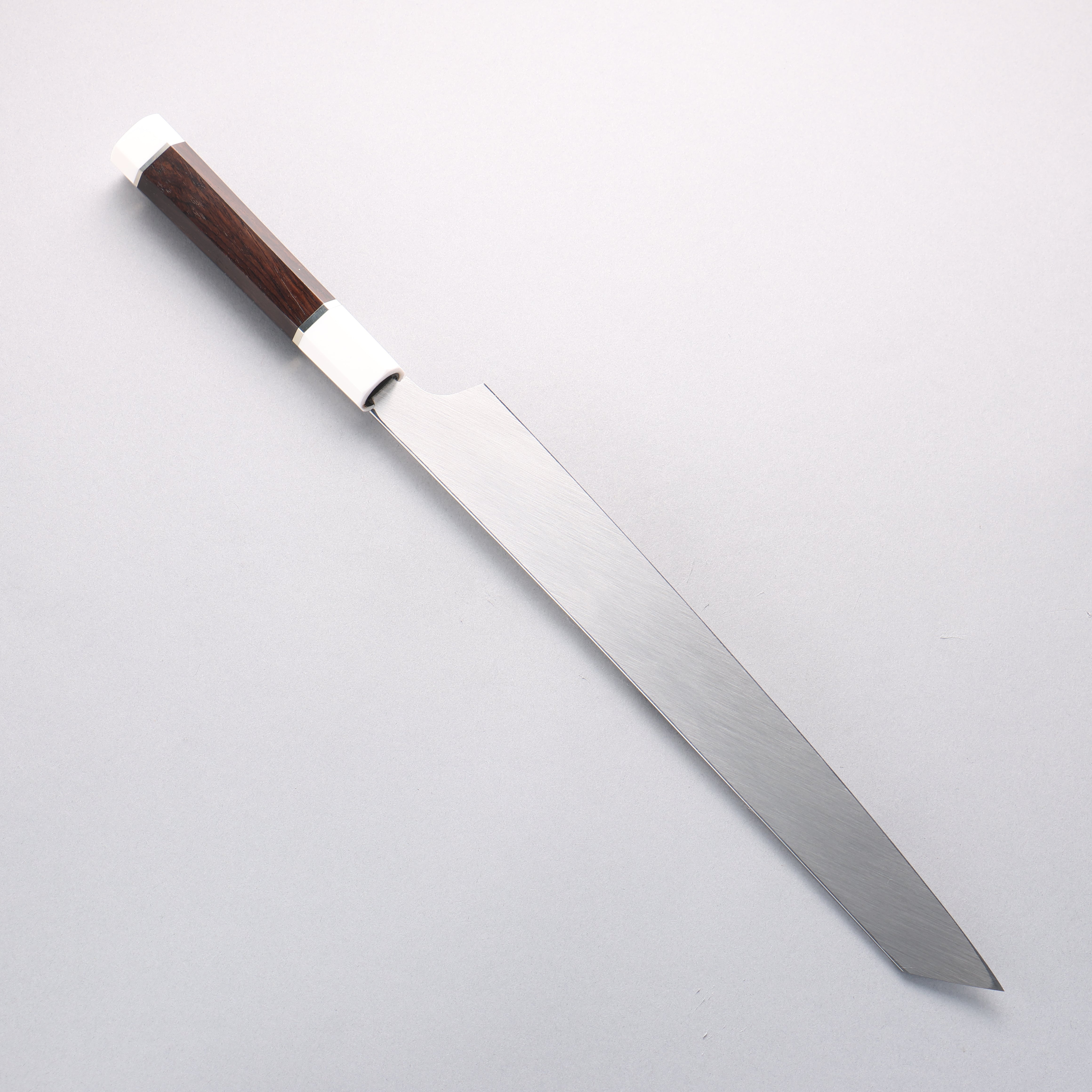 Sakai Takayuki Shinuchi Water Quenching Honyaki White Steel No.2 Mirrored Finish Kiritsuke Yanagiba 300mm with Sheath - Japanny - Best Japanese Knife