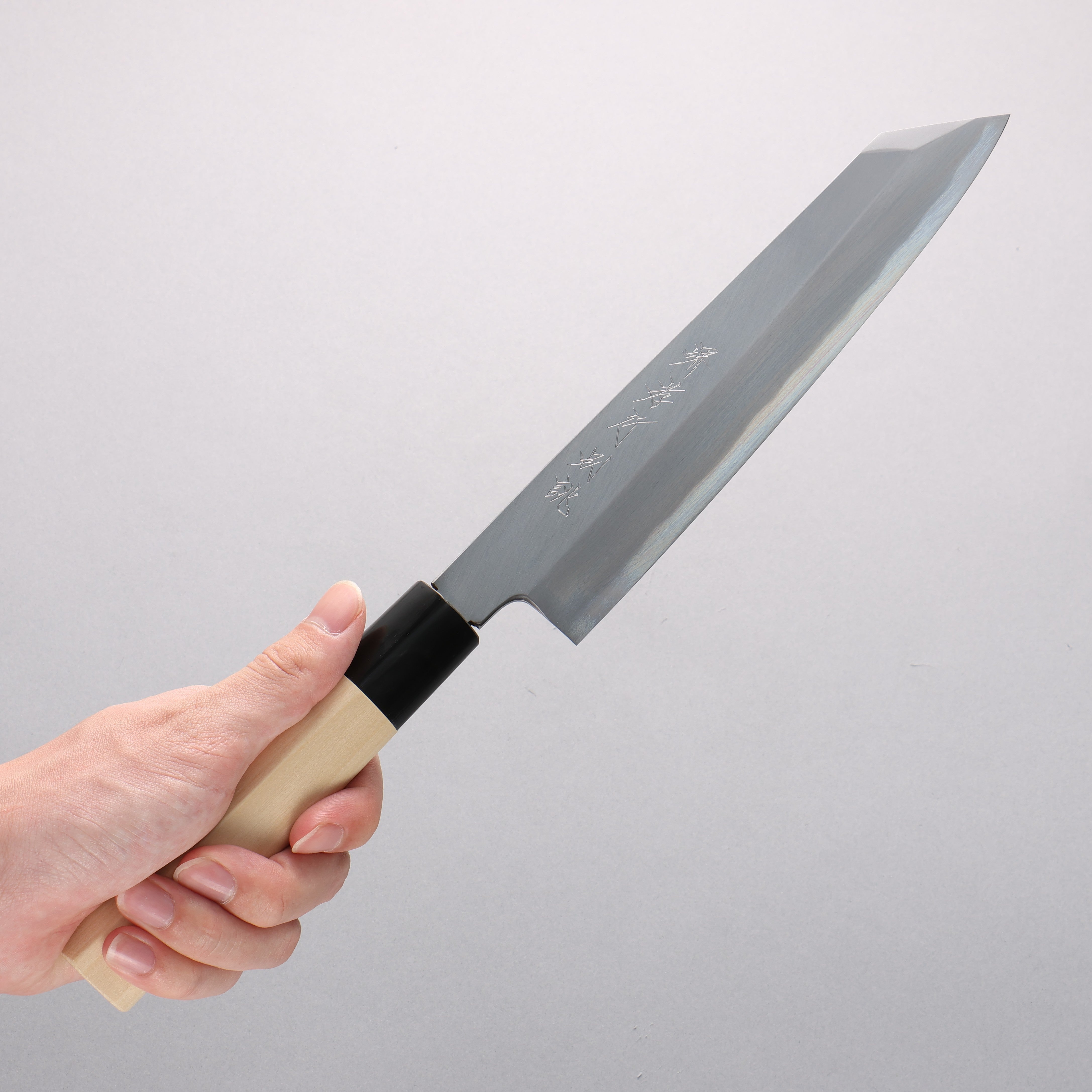 Sakai Takayuki Tokujyo White Steel No.2 Kiritsuke Gyuto 210mm Magnolia Handle - Japanny - Best Japanese Knife