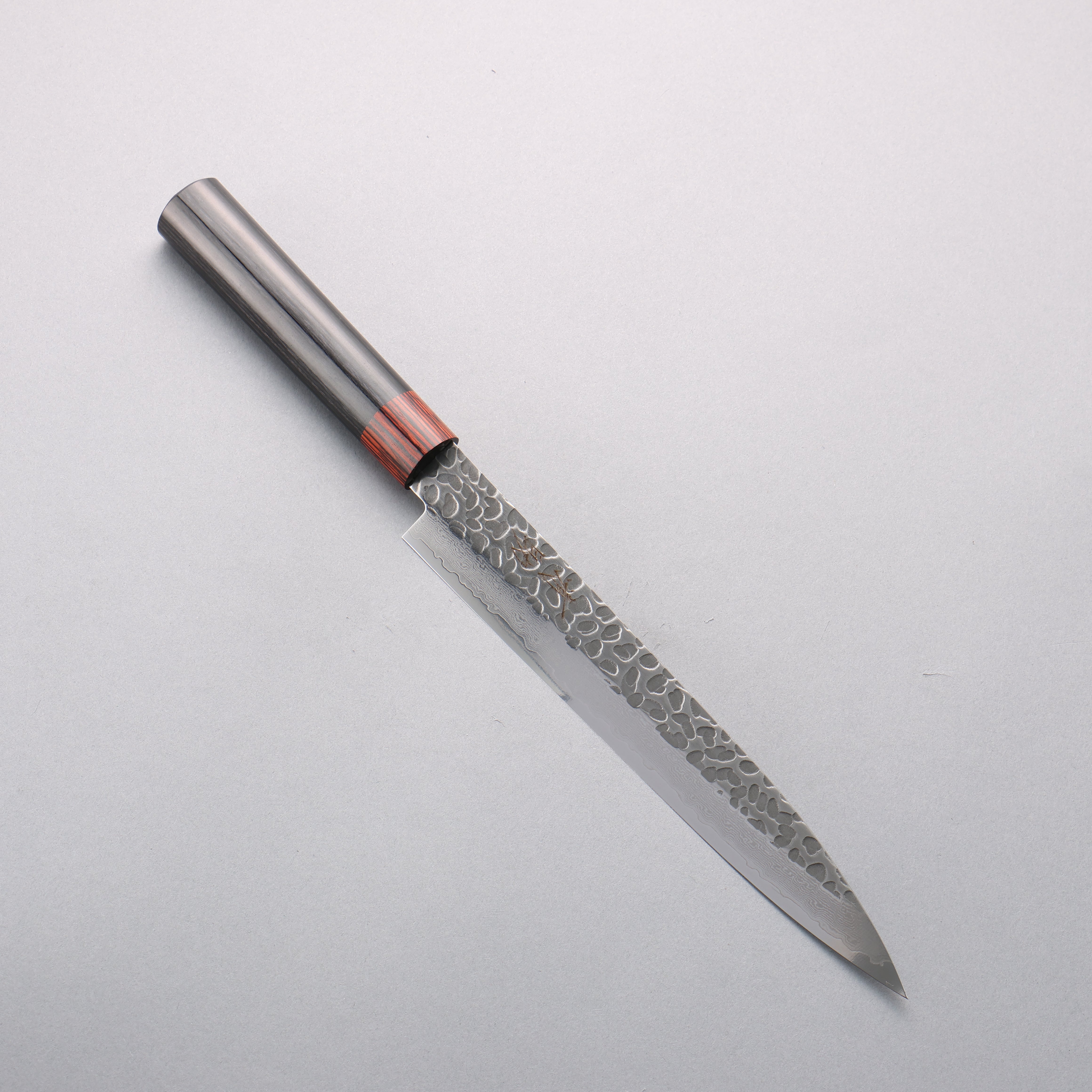 Seisuke VG10 33 Layer Hammered Damascus Sujihiki 210mm Black Pakka wood Handle - Japanny - Best Japanese Knife