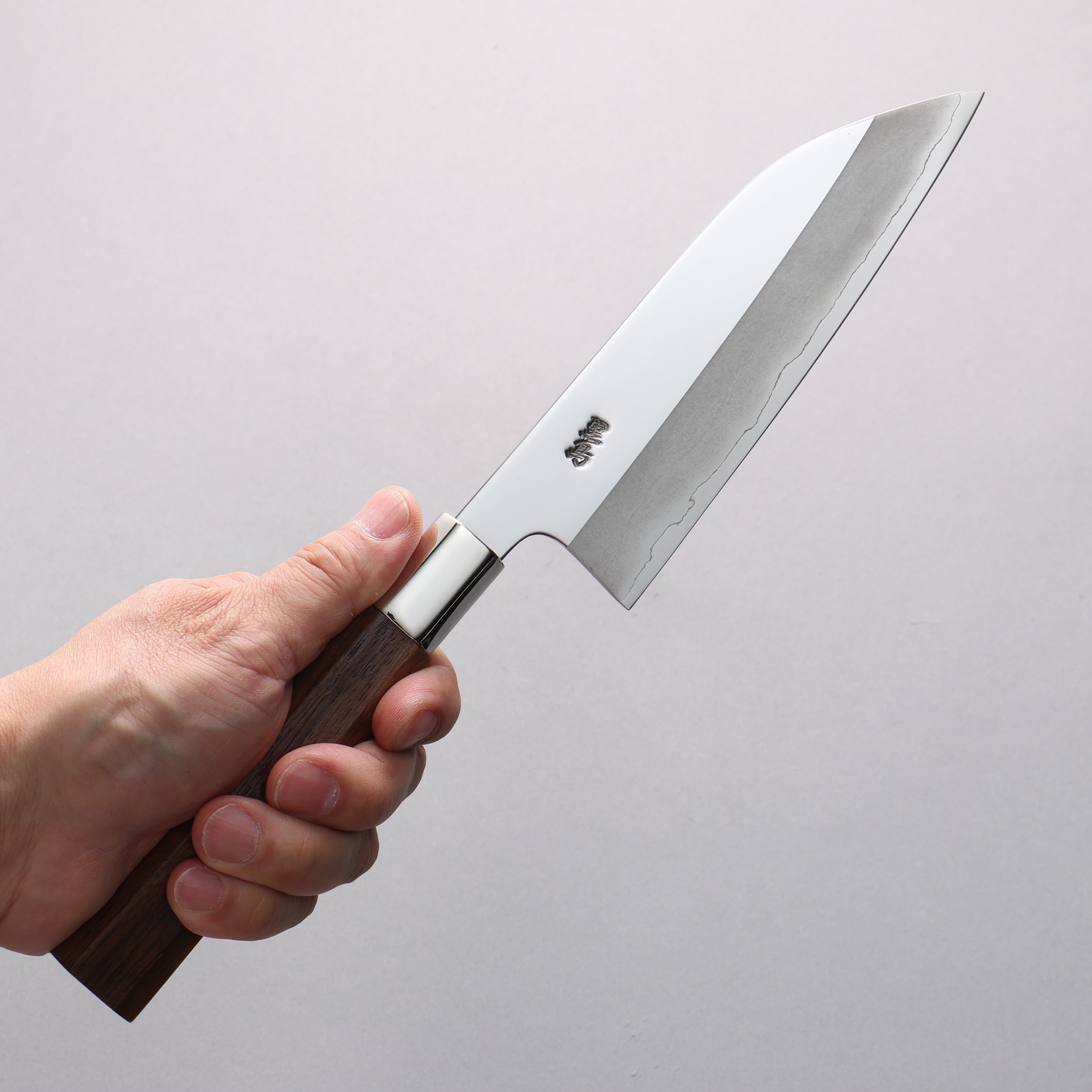 Kurotori Silver Steel No.3 Migaki Finished Funayuki 150mm Walnut Handle - Japanny - Best Japanese Knife