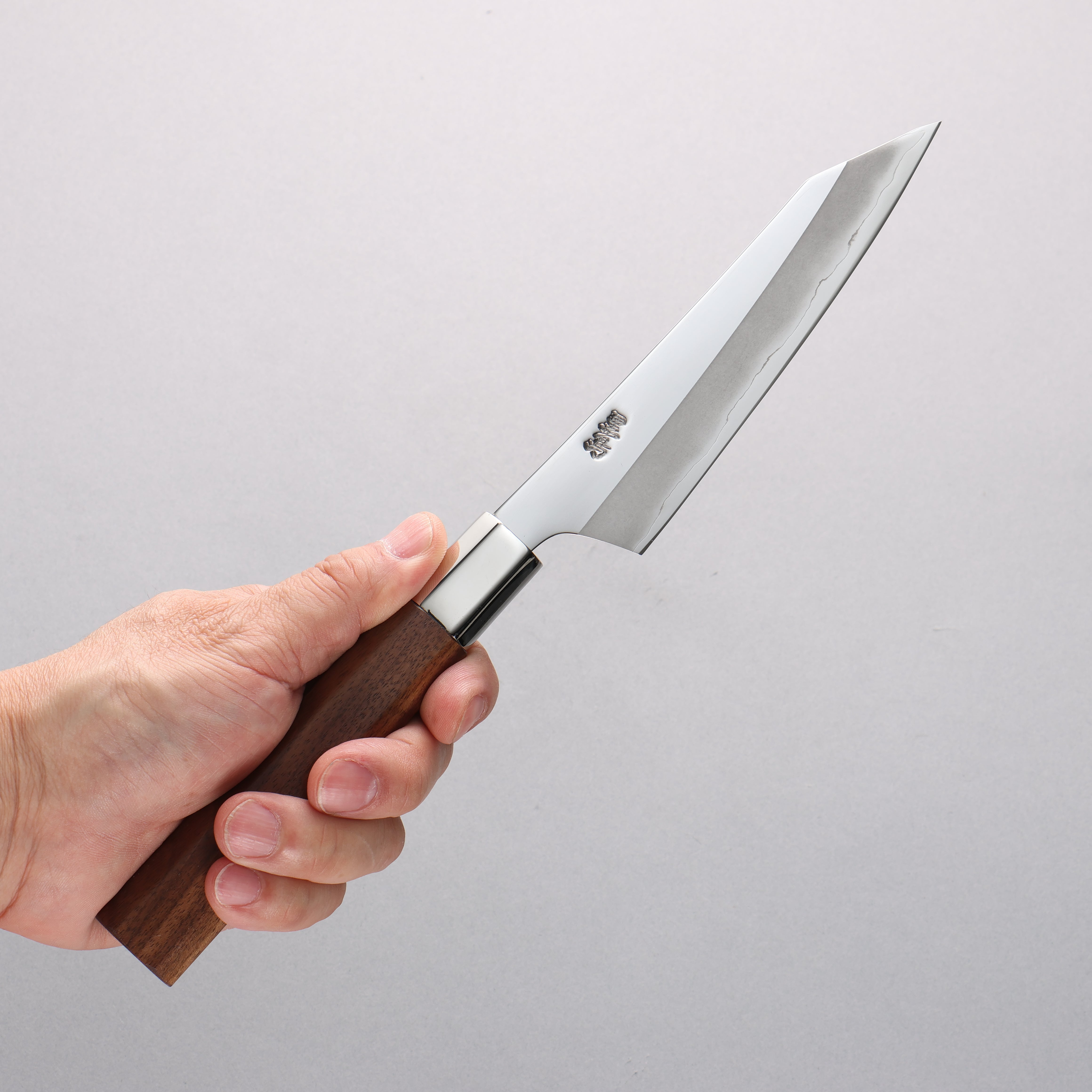 Kurotori Silver Steel No.3 Migaki Finished Kiritsuke Petty-Utility 130mm Walnut Handle - Japanny - Best Japanese Knife