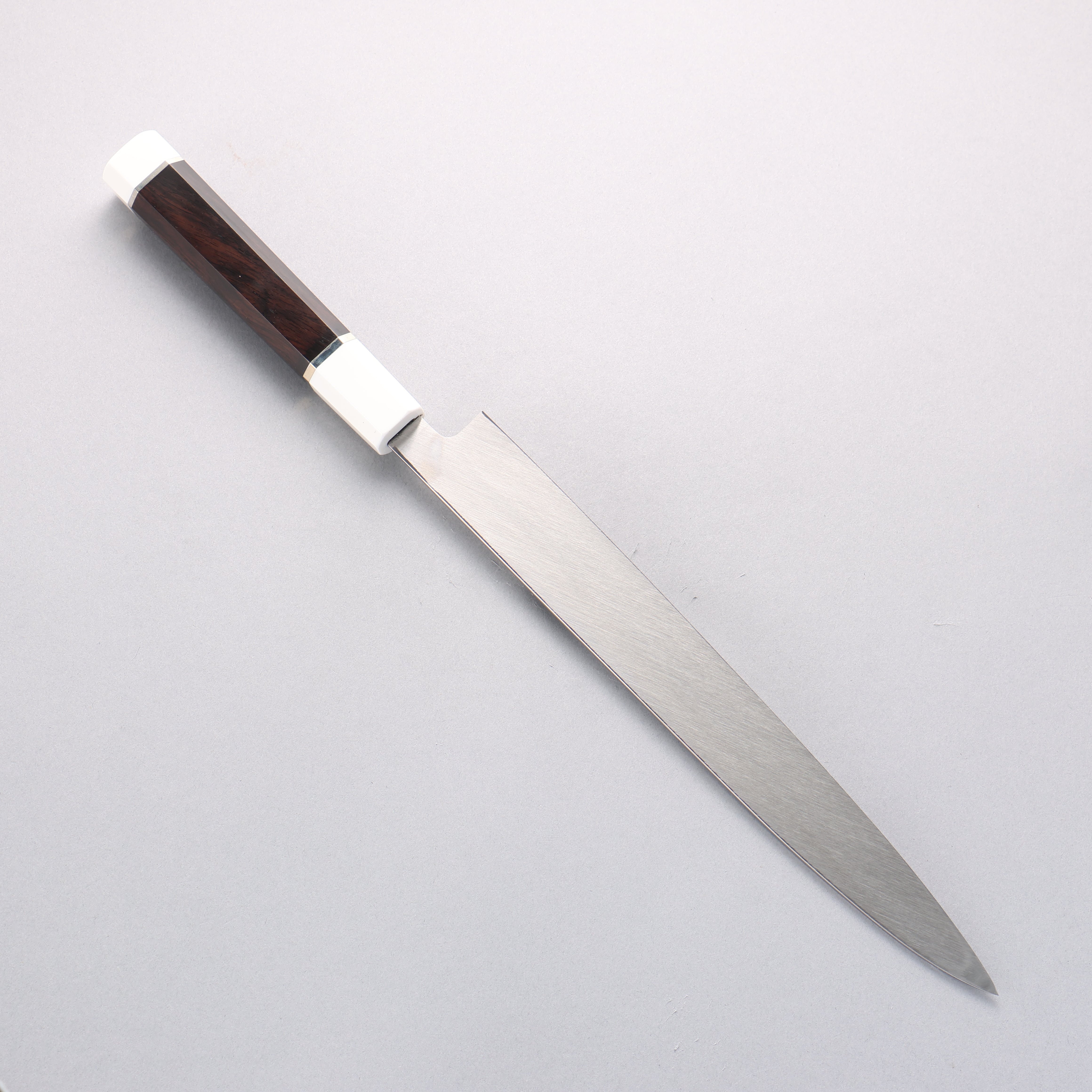Sakai Takayuki Ginryu Honyaki Swedish Steel Mirrored Finish Yanagiba 270mm Ebony Wood Handle with Sheath - Japanny - Best Japanese Knife